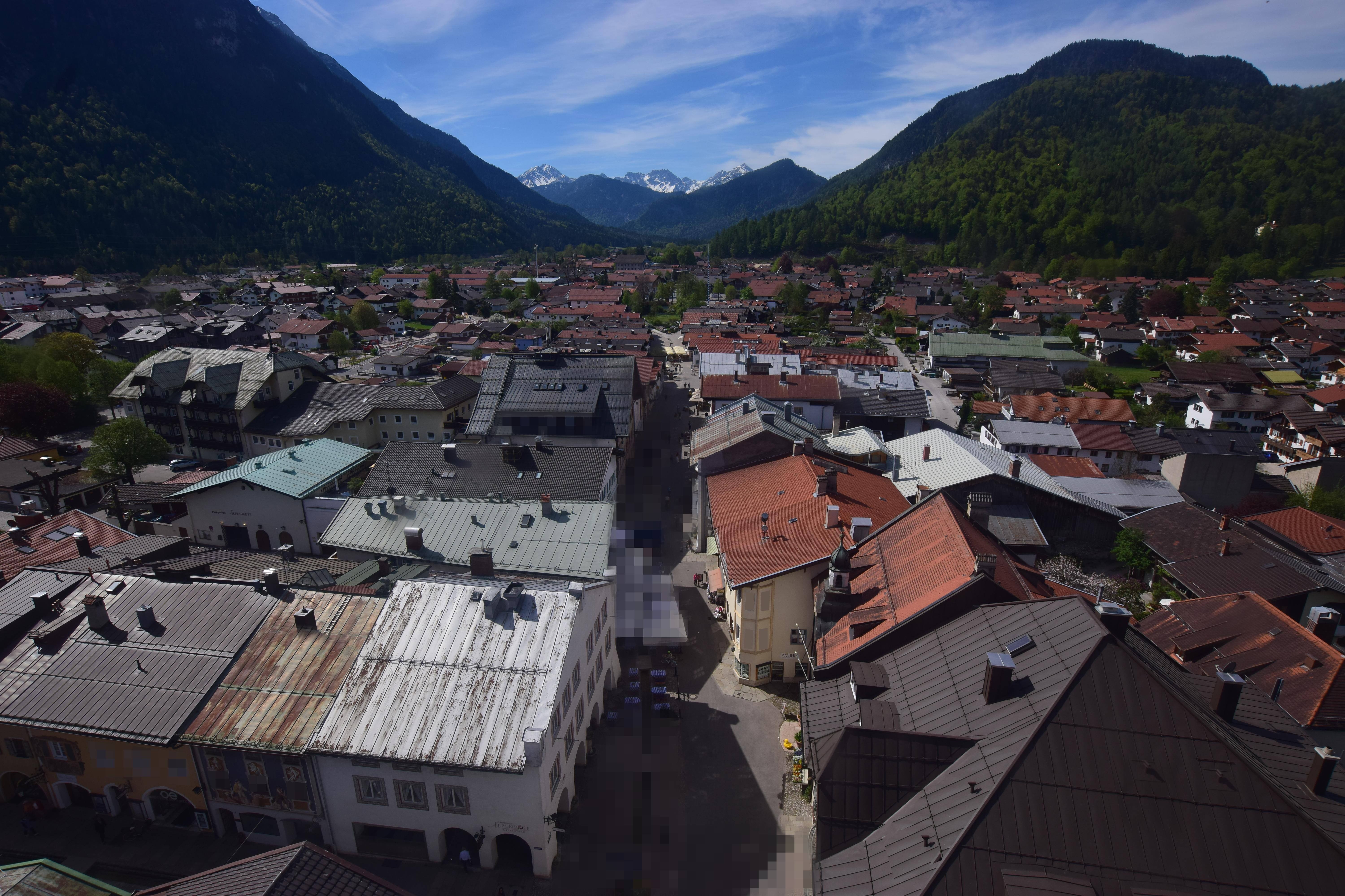 Archiv Foto Webcam Karwendel Mittenwald - Kirche