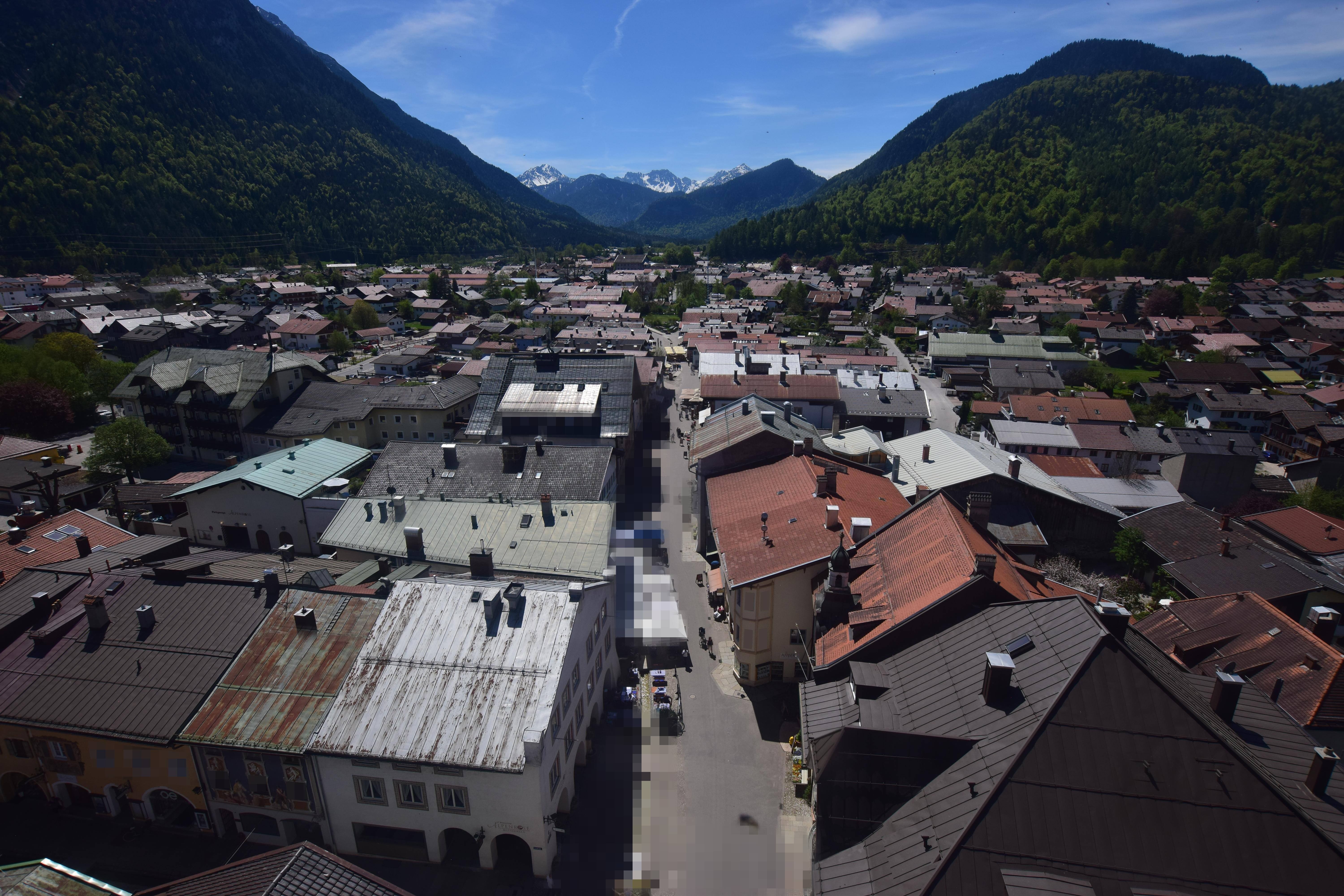 Archiv Foto Webcam Karwendel Mittenwald - Kirche