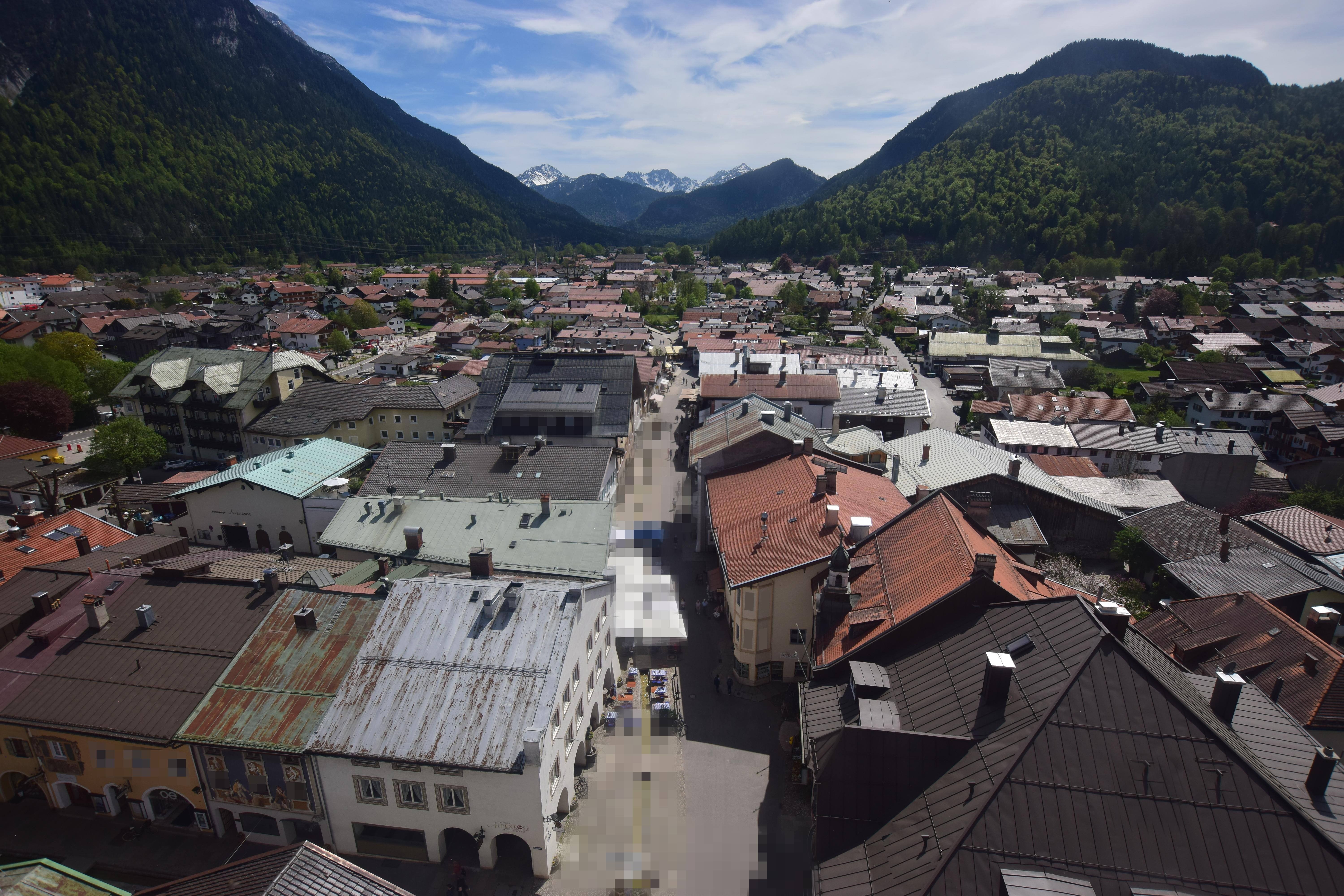 Archiv Foto Webcam Karwendel Mittenwald - Kirche