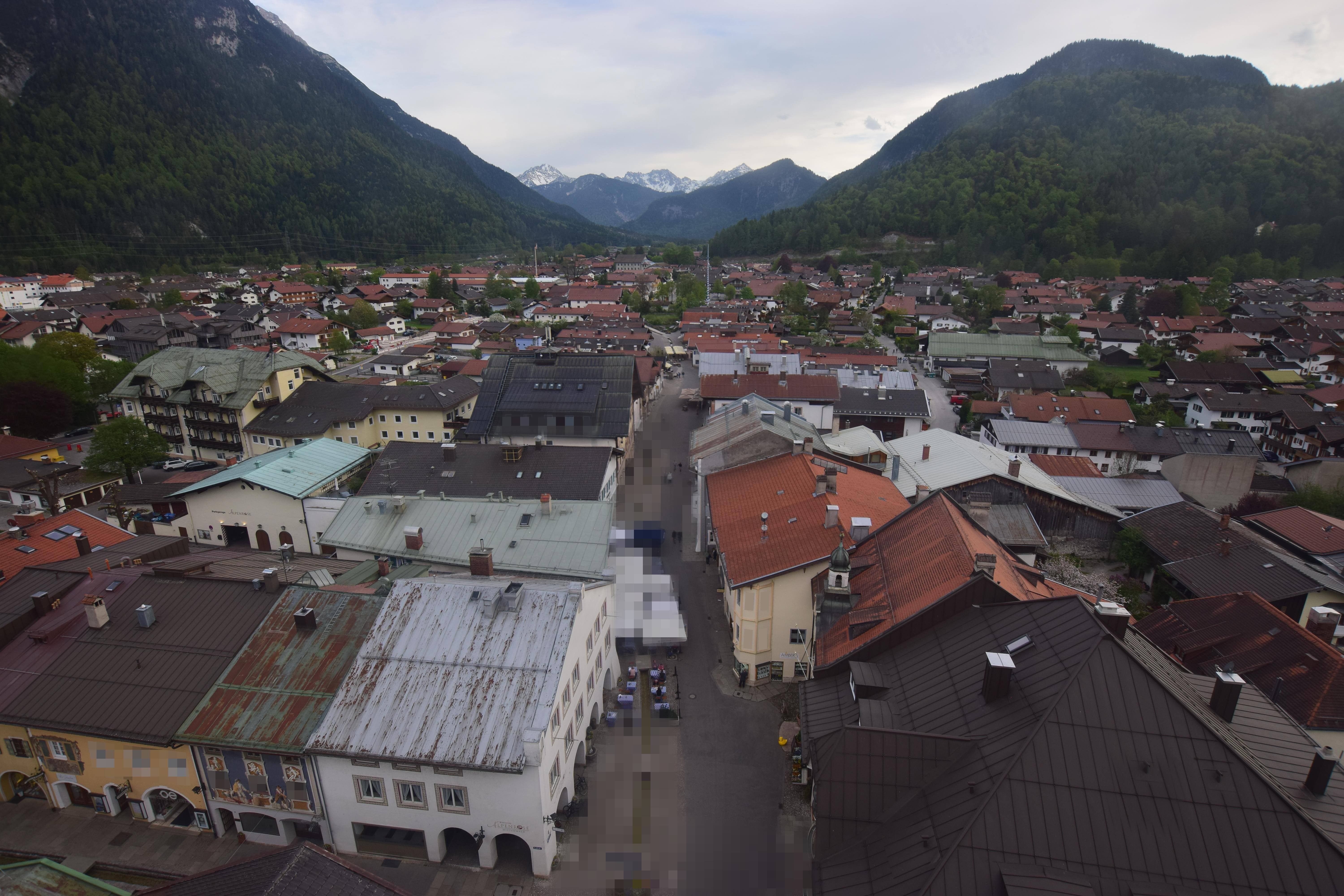 Archiv Foto Webcam Karwendel Mittenwald - Kirche
