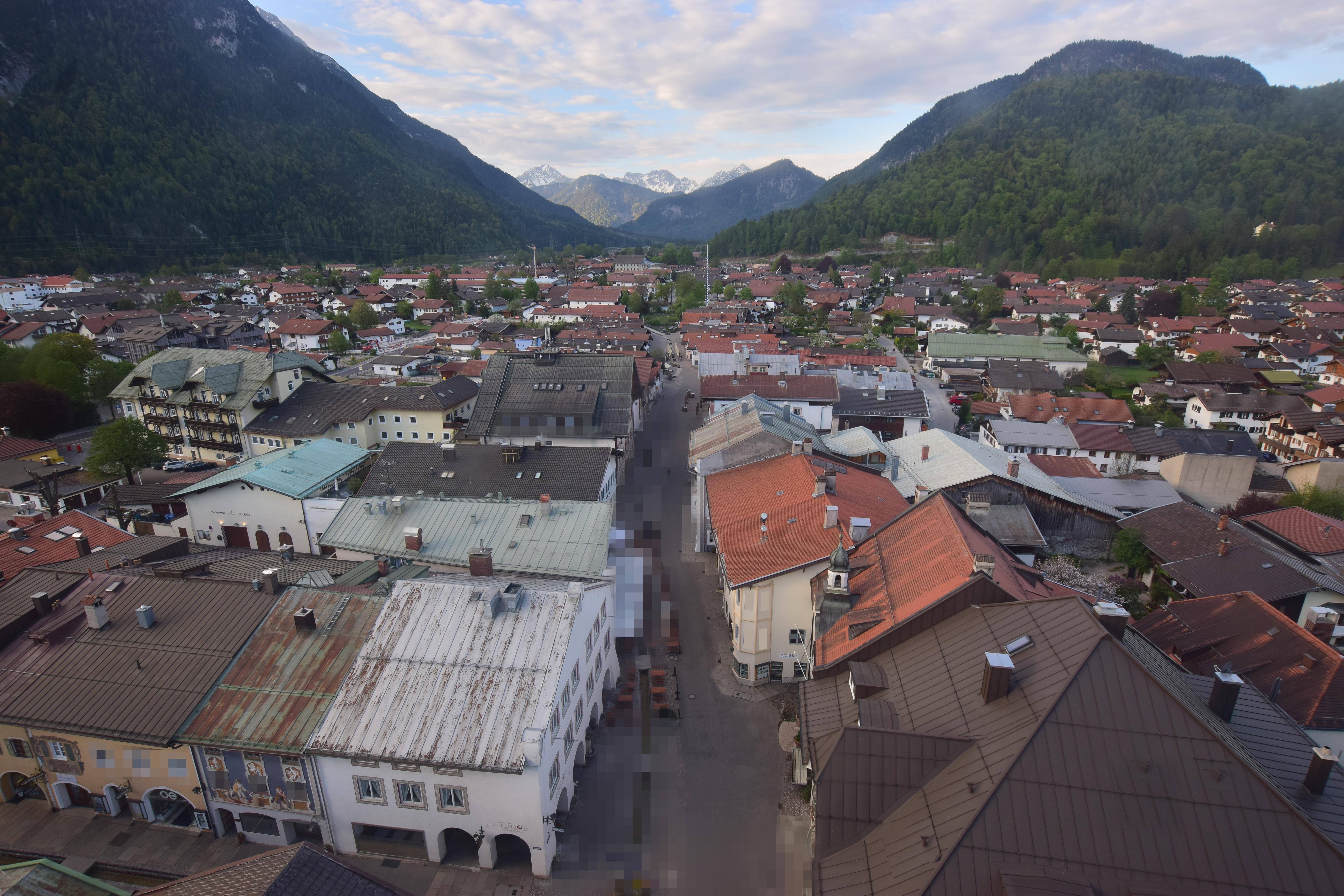 Archiv Foto Webcam Karwendel Mittenwald - Kirche