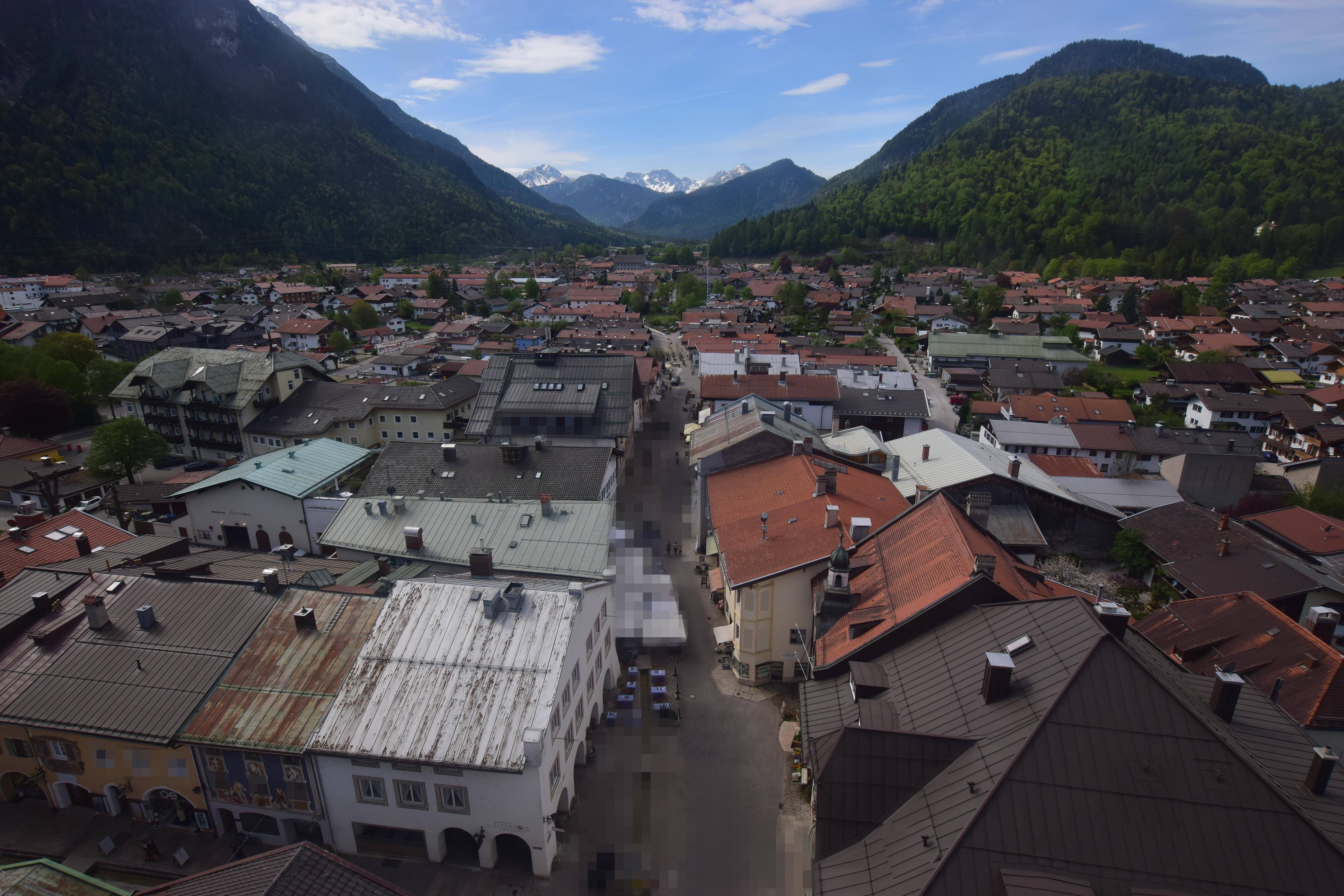 Archiv Foto Webcam Karwendel Mittenwald - Kirche