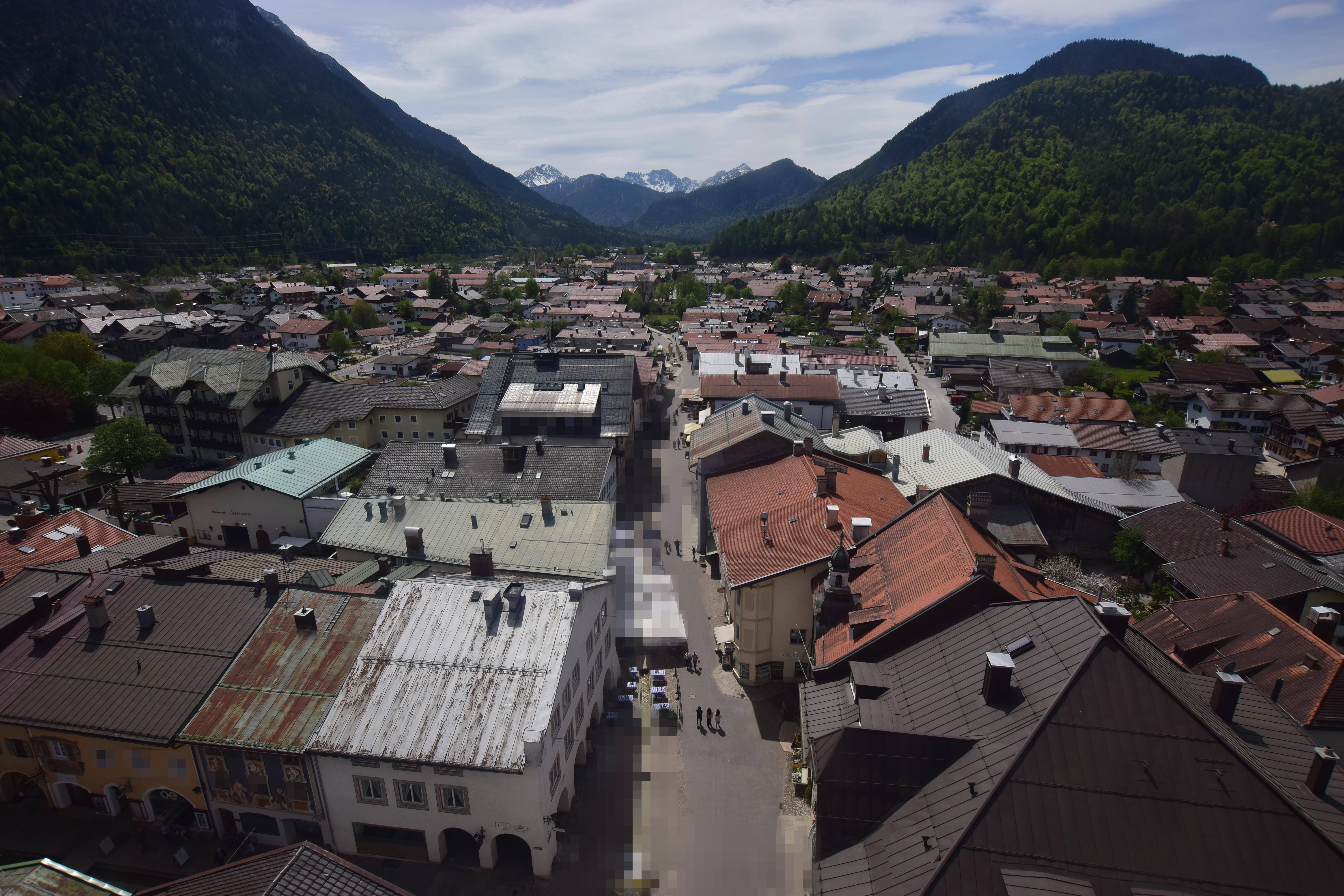 Archiv Foto Webcam Karwendel Mittenwald - Kirche
