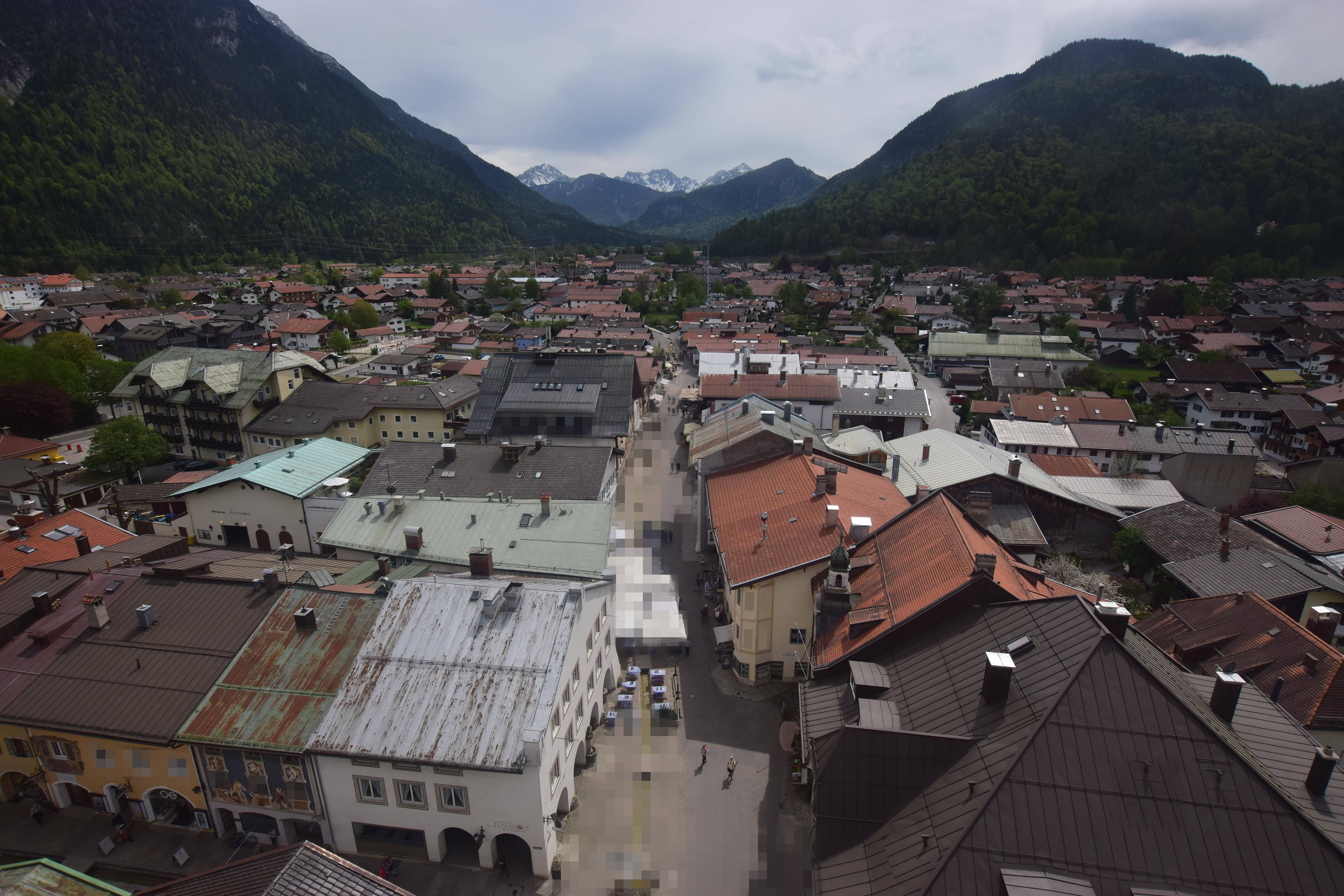 Archiv Foto Webcam Karwendel Mittenwald - Kirche