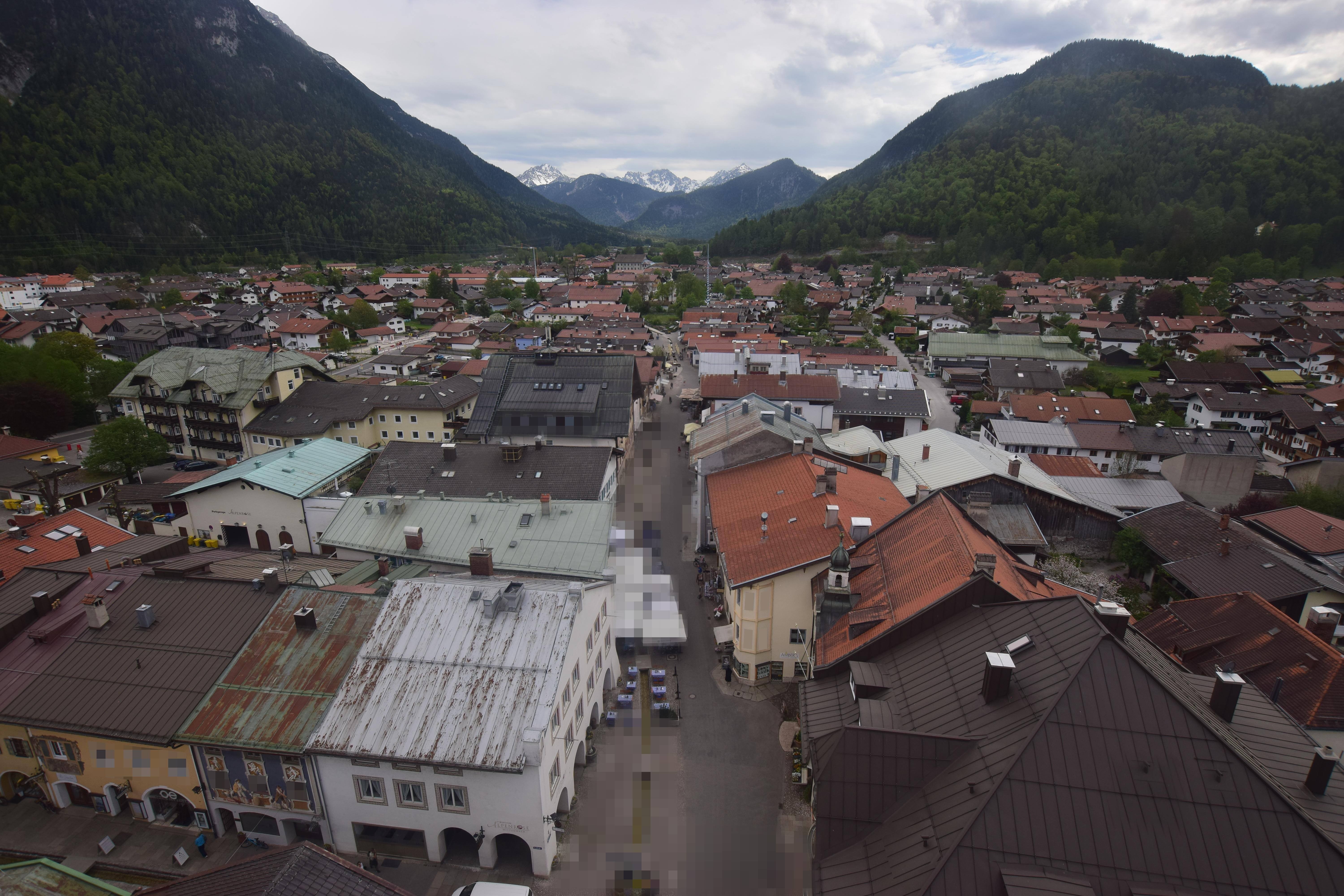 Archiv Foto Webcam Karwendel Mittenwald - Kirche