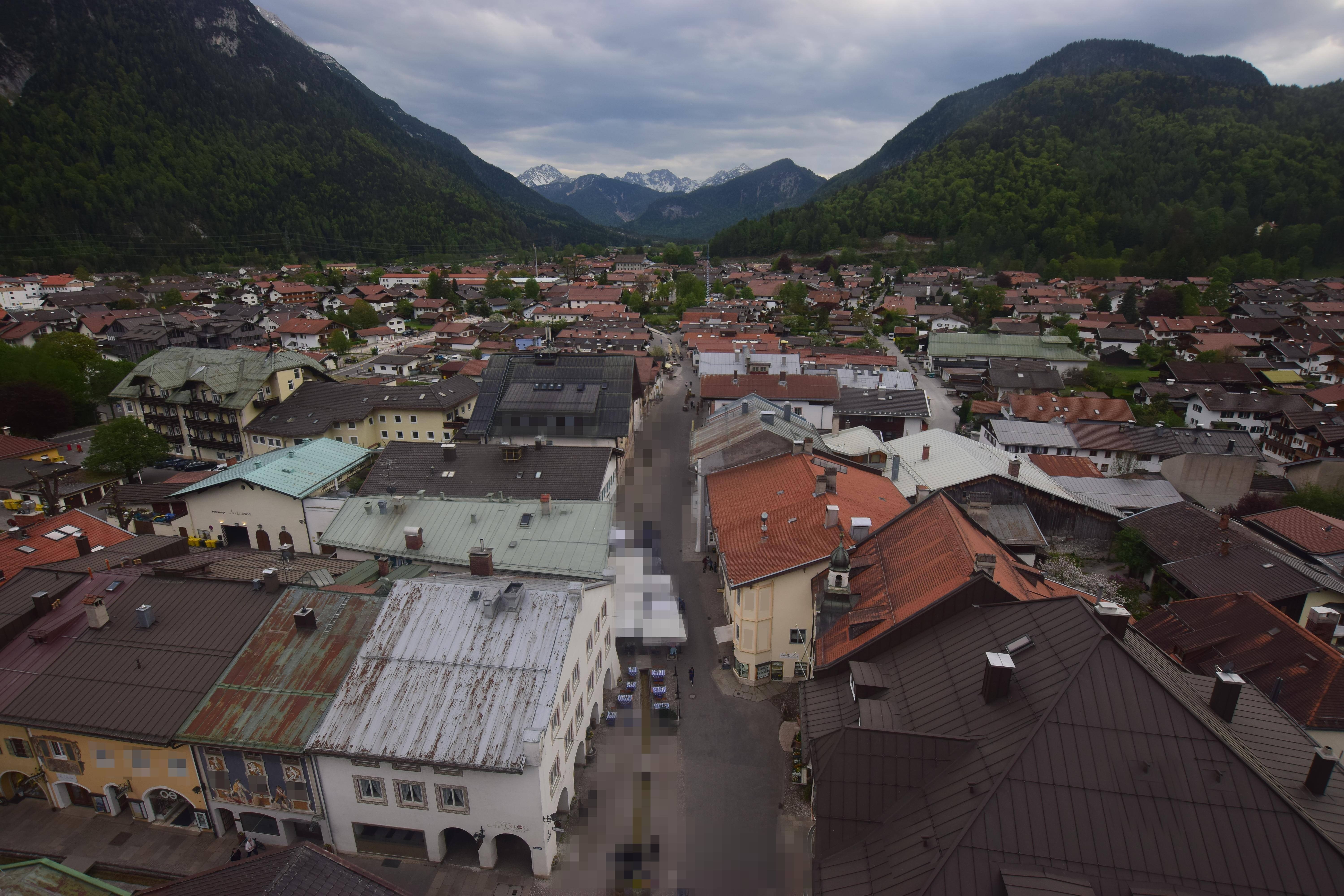 Archiv Foto Webcam Karwendel Mittenwald - Kirche