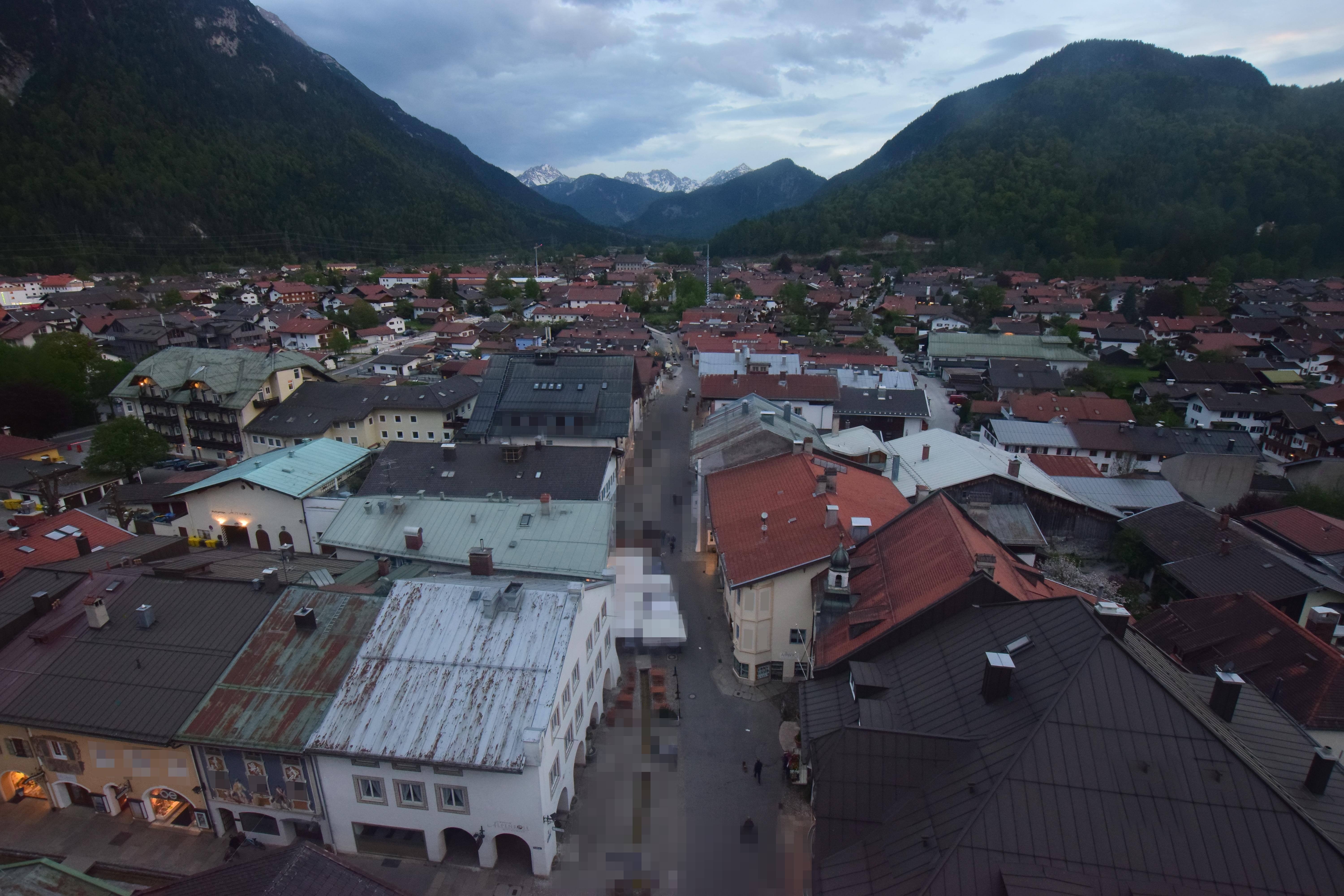 Archiv Foto Webcam Karwendel Mittenwald - Kirche