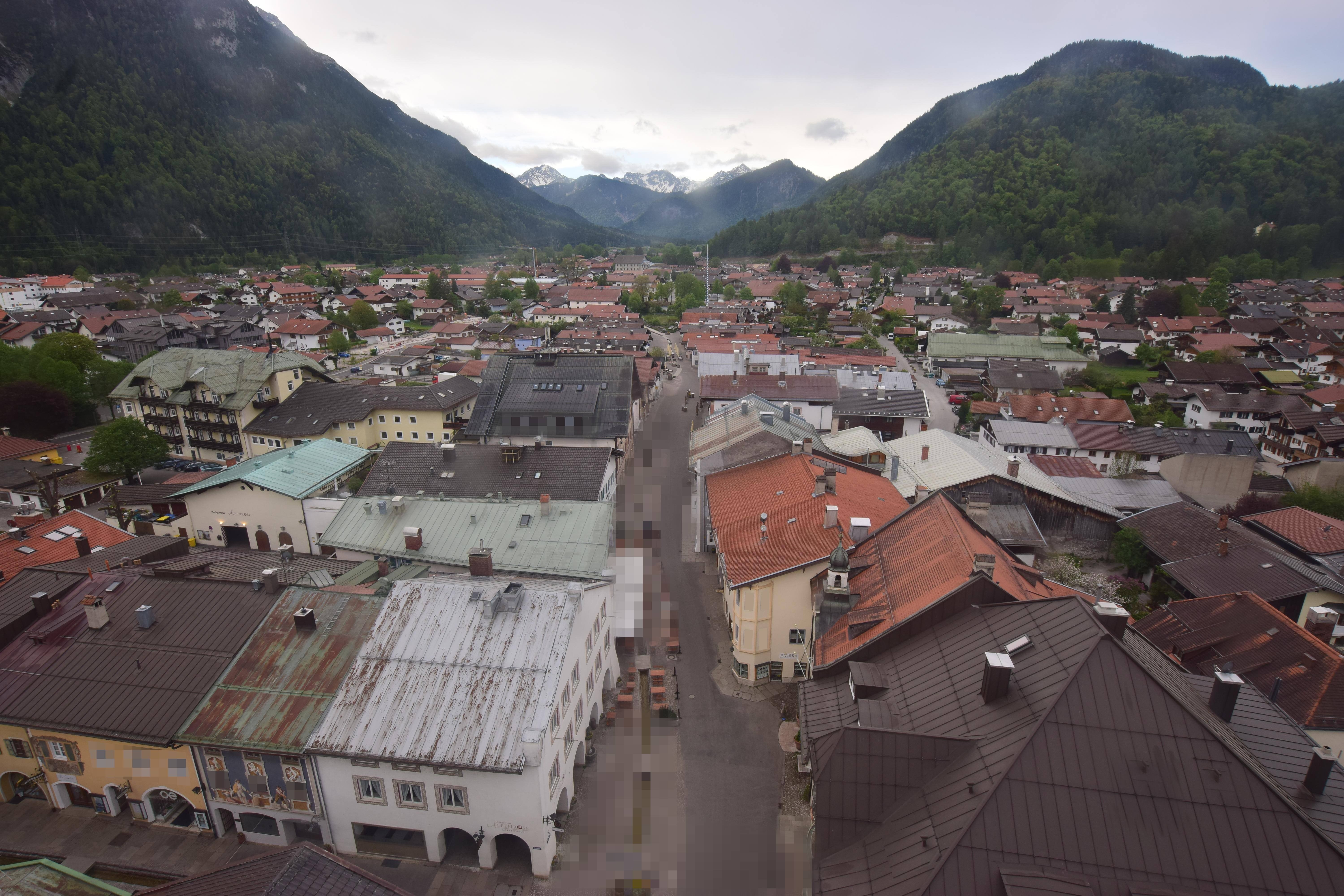 Archiv Foto Webcam Karwendel Mittenwald - Kirche