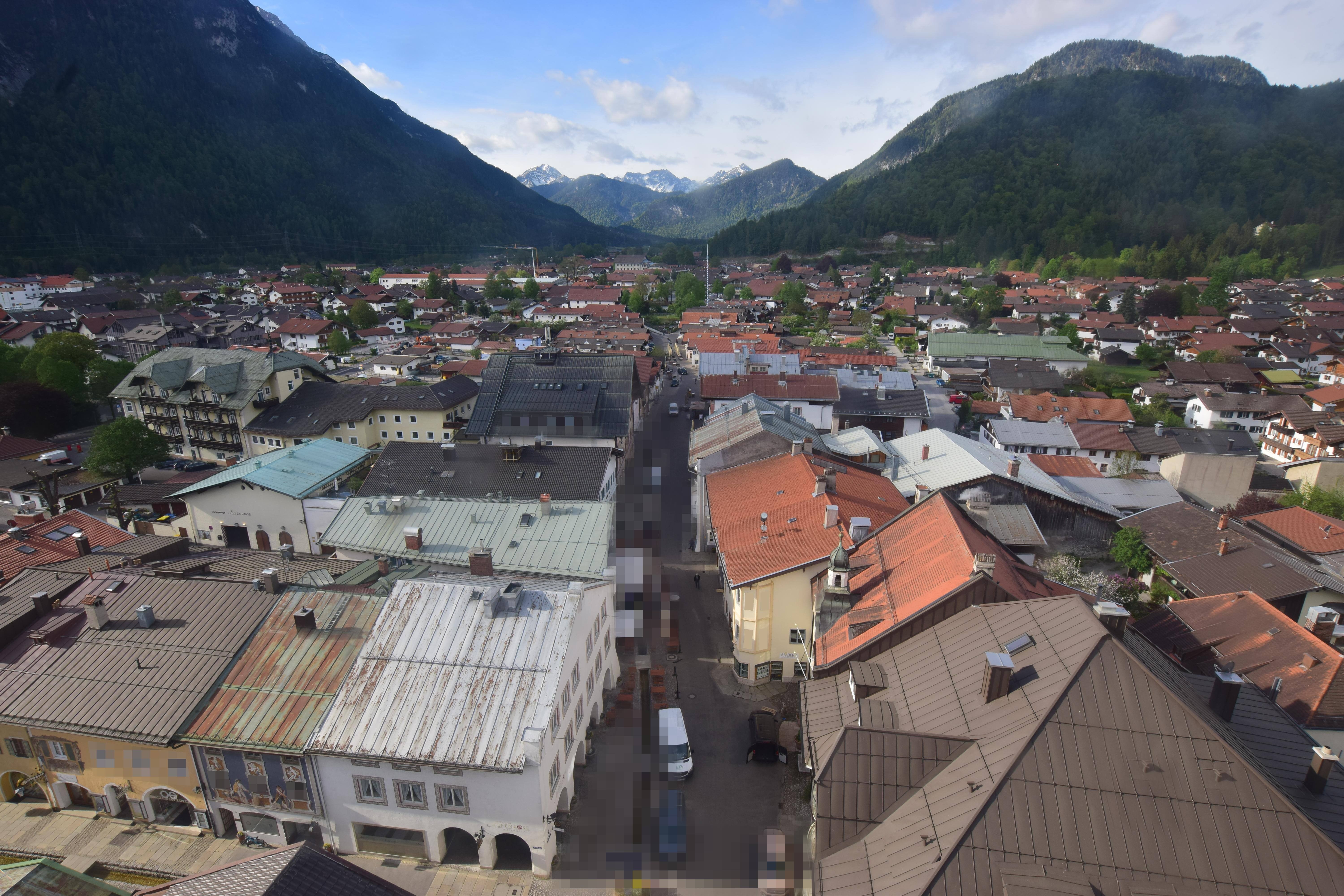 Archiv Foto Webcam Karwendel Mittenwald - Kirche