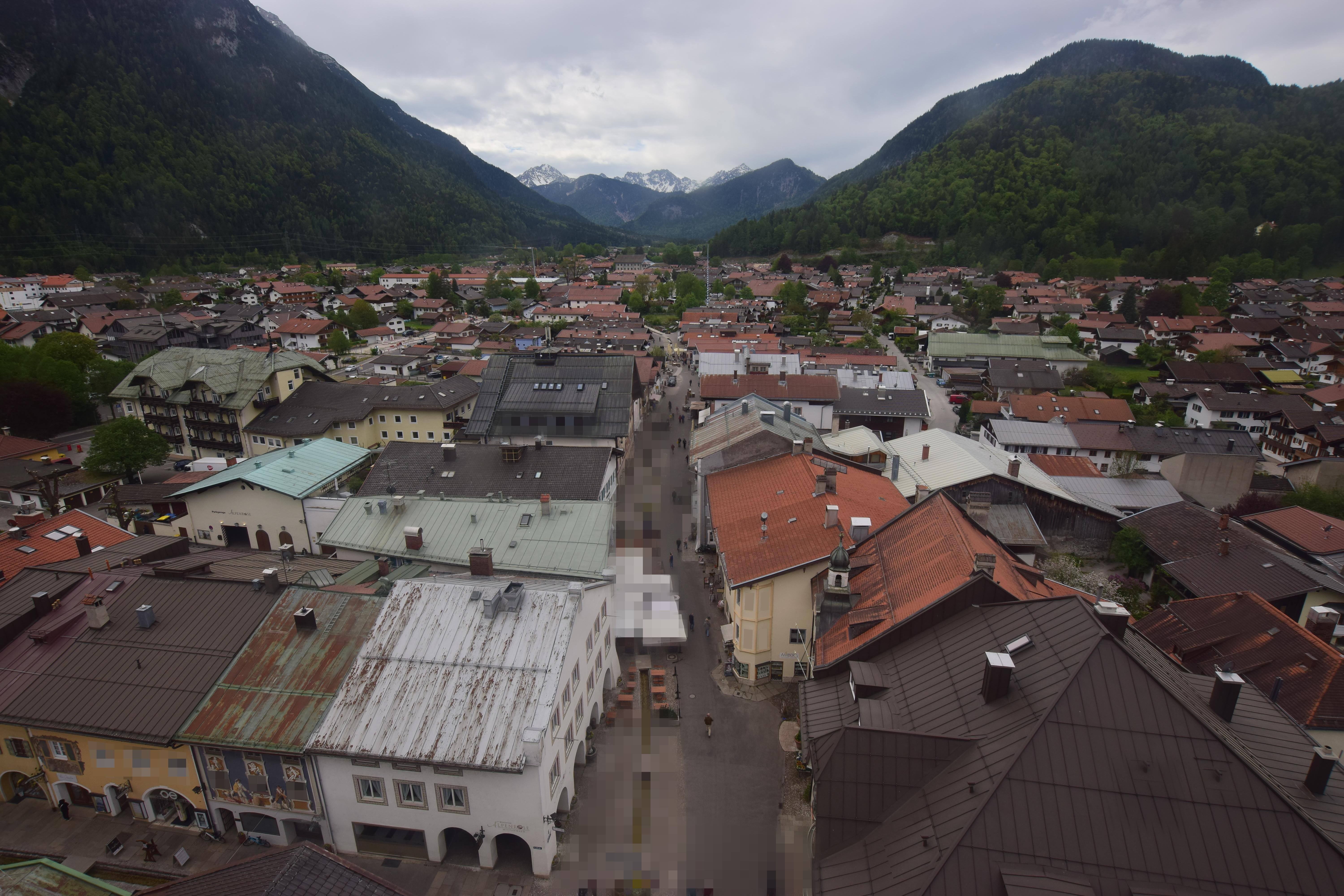 Archiv Foto Webcam Karwendel Mittenwald - Kirche