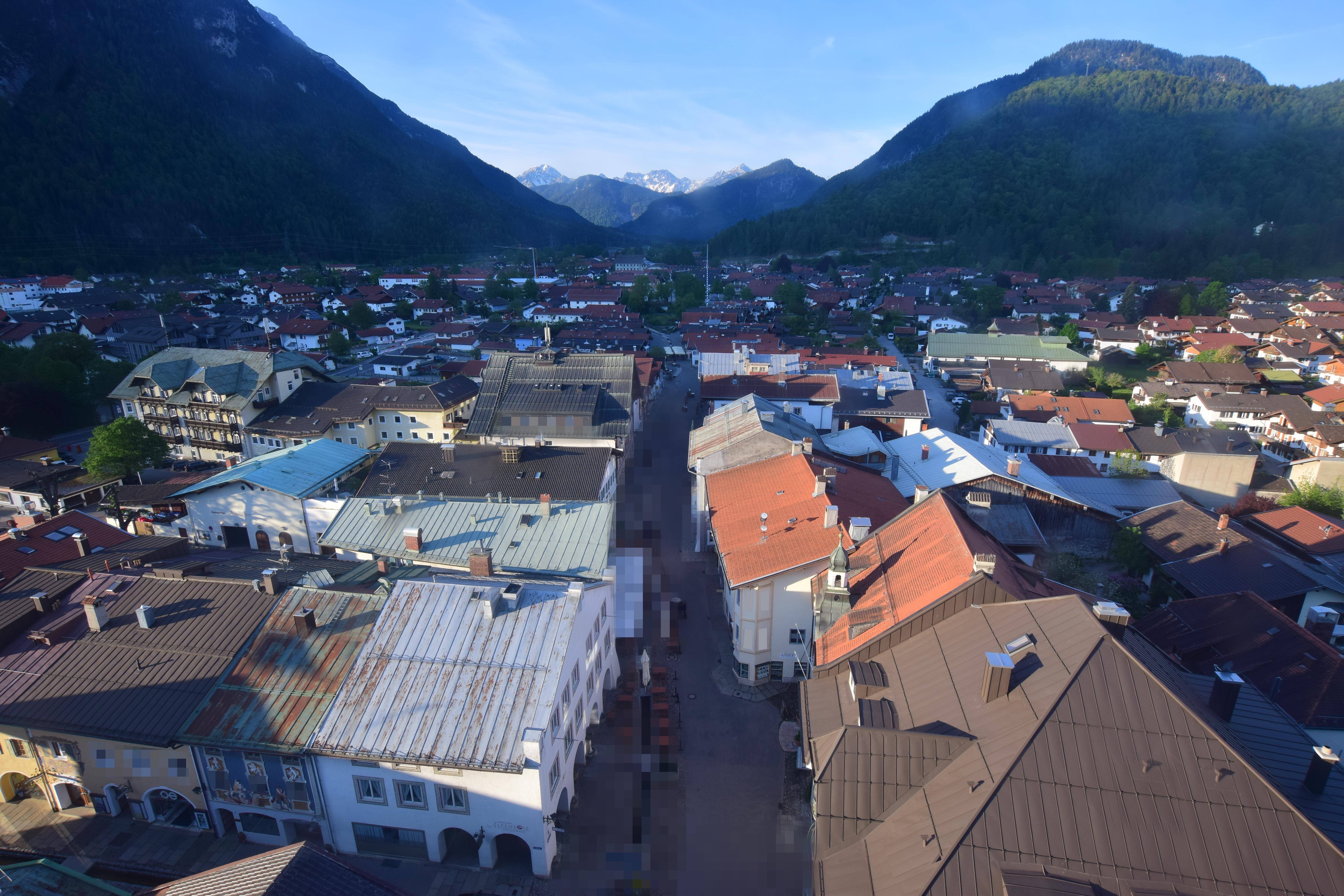 Archiv Foto Webcam Karwendel Mittenwald - Kirche