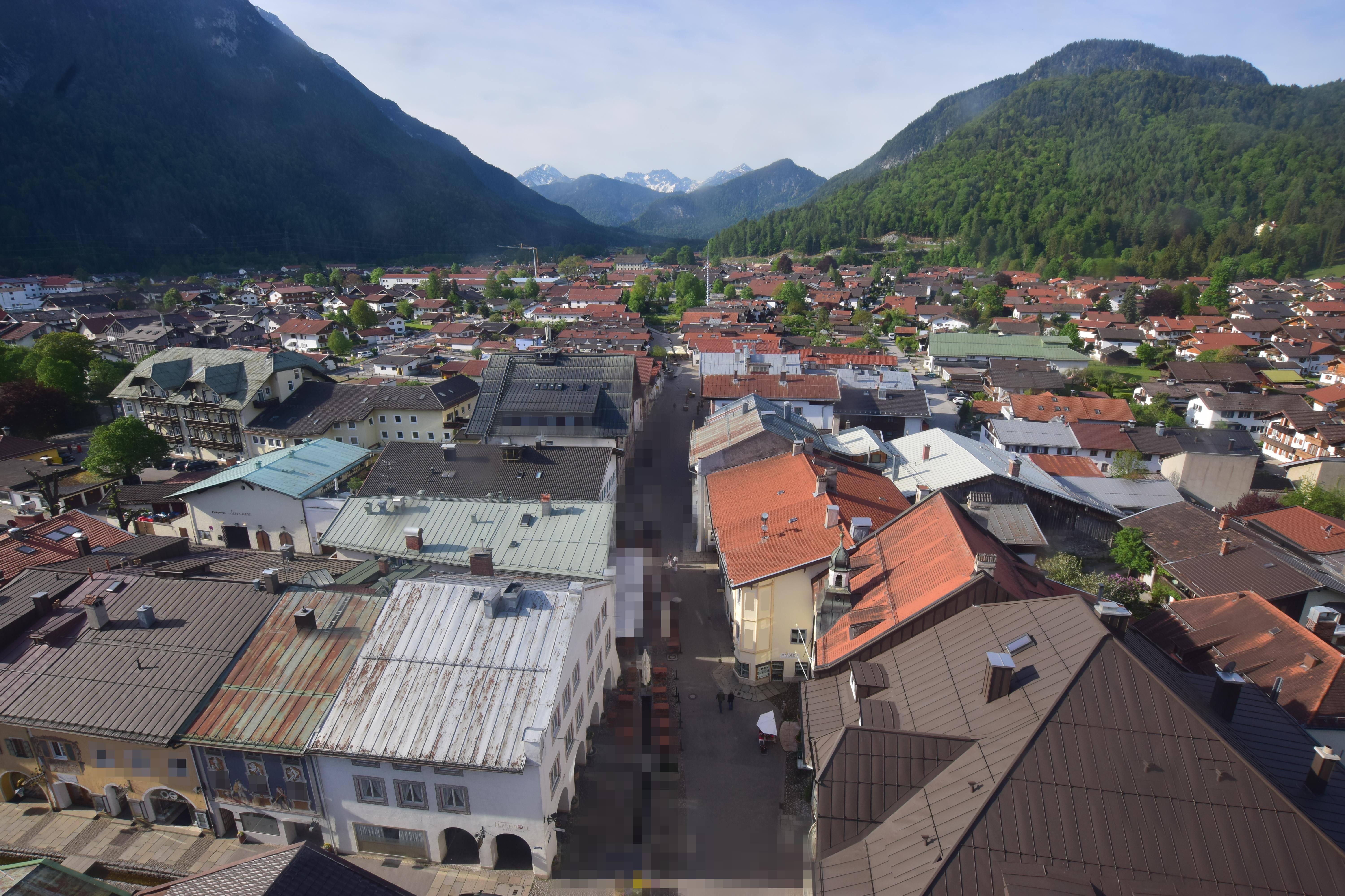 Archiv Foto Webcam Karwendel Mittenwald - Kirche
