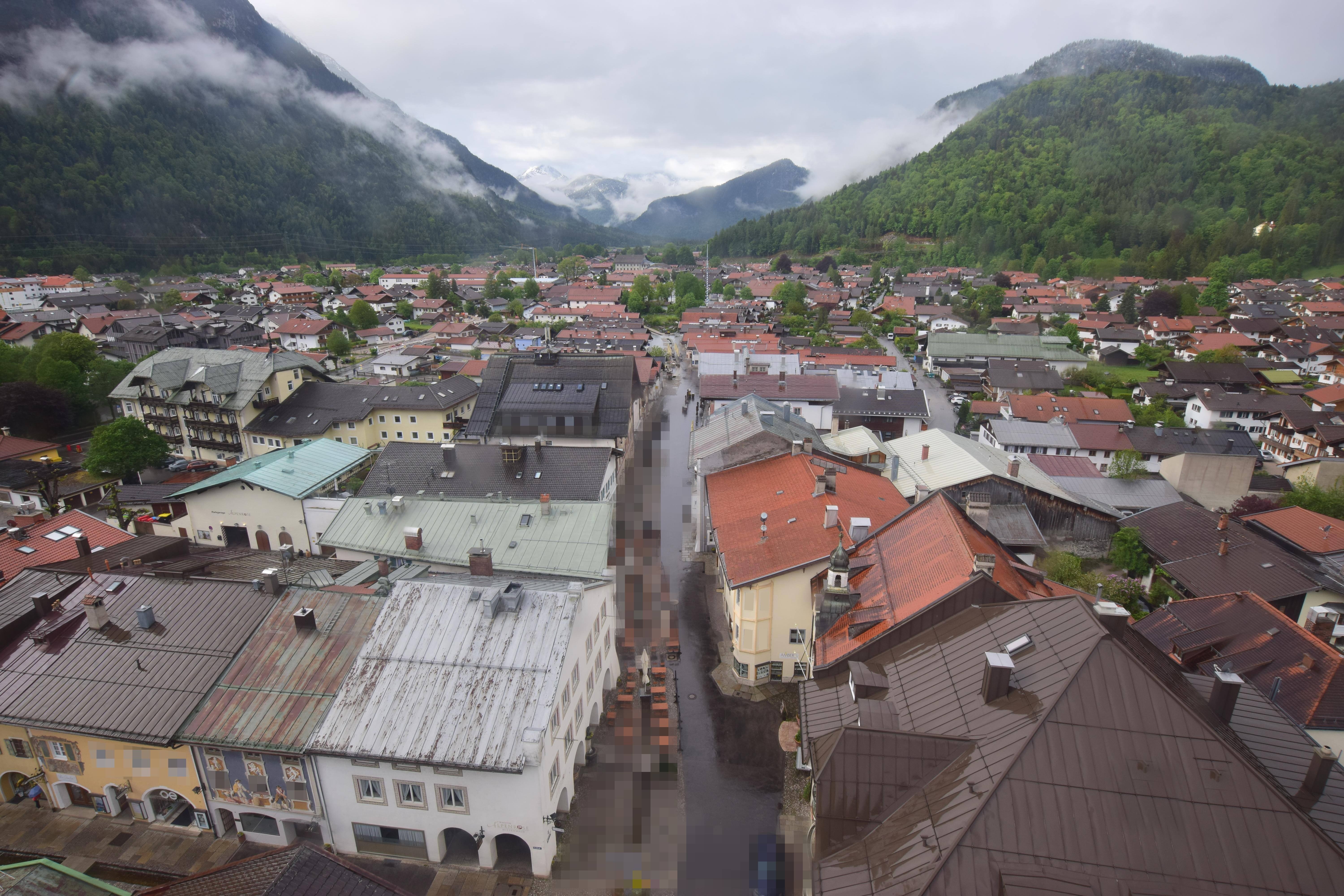 Archiv Foto Webcam Karwendel Mittenwald - Kirche