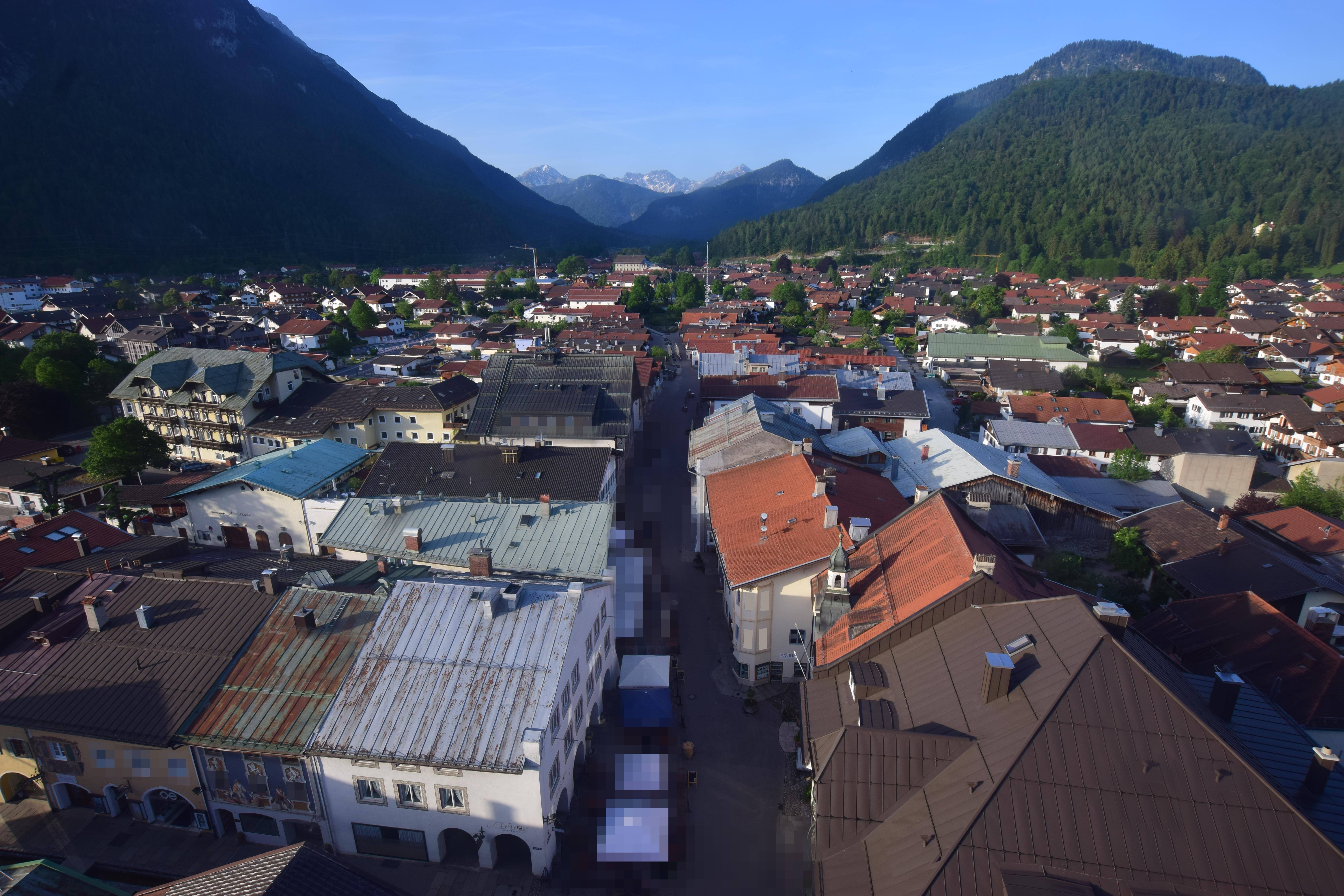 Archiv Foto Webcam Karwendel Mittenwald - Kirche