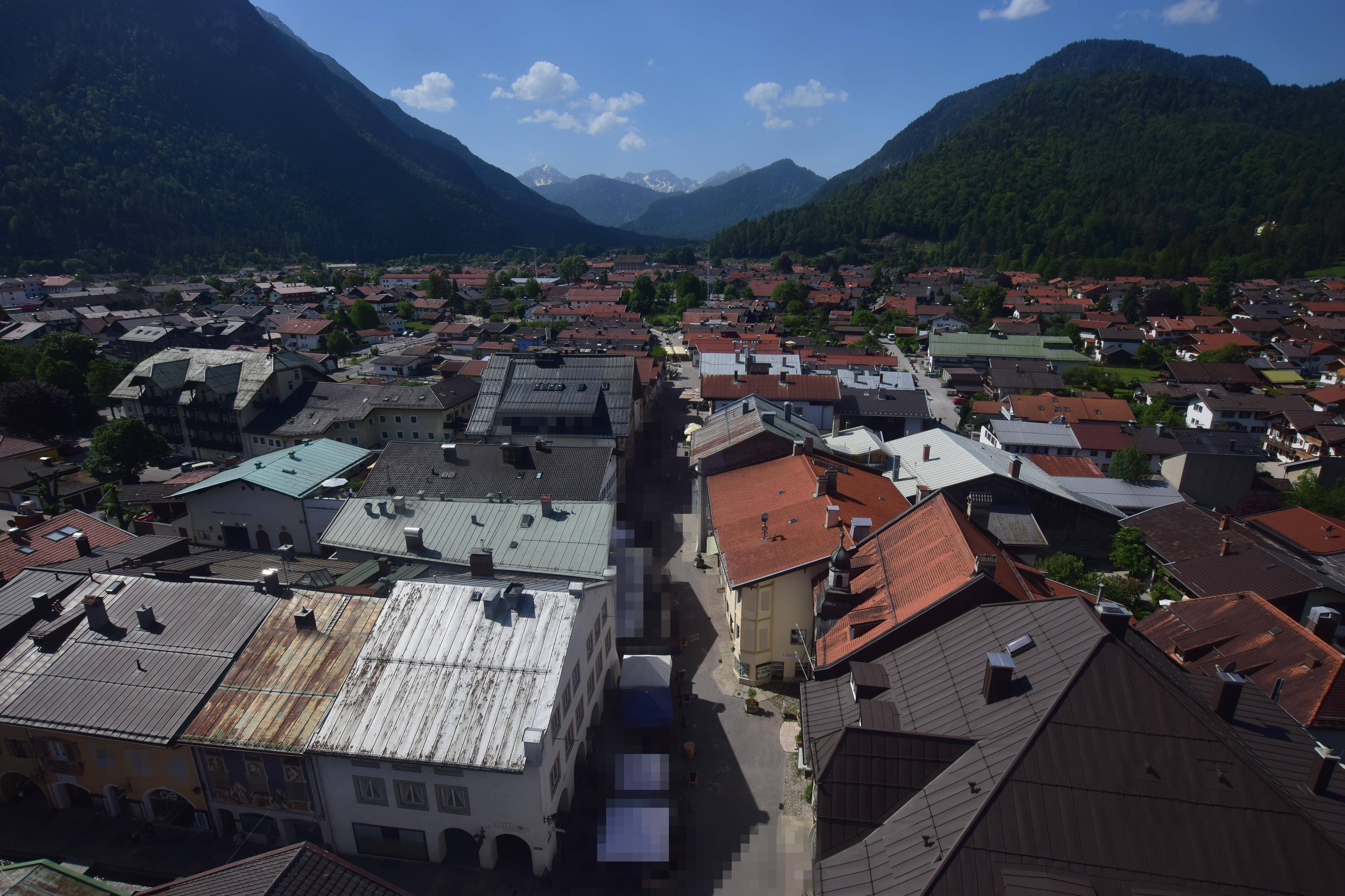 Archiv Foto Webcam Karwendel Mittenwald - Kirche