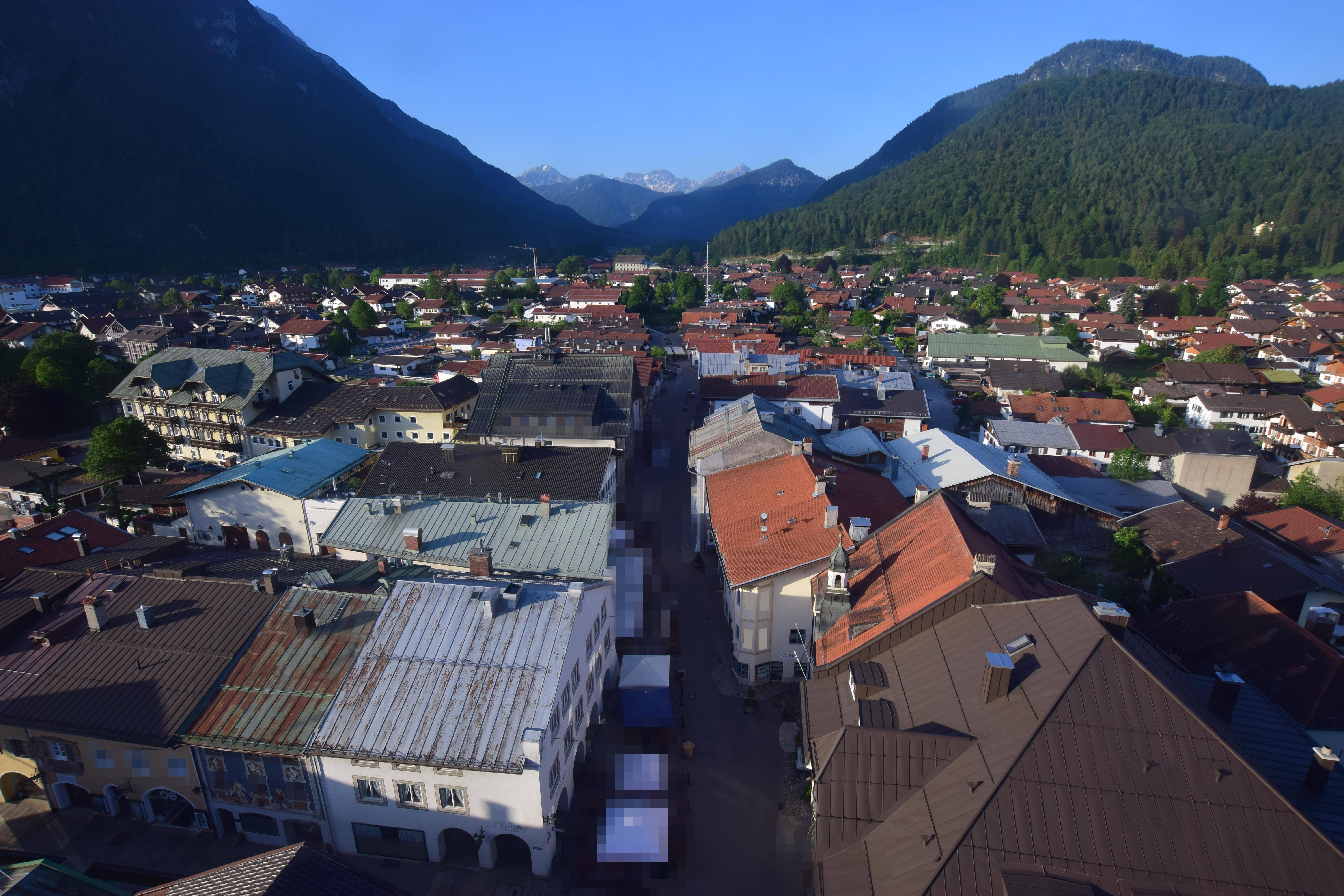 Archiv Foto Webcam Karwendel Mittenwald - Kirche