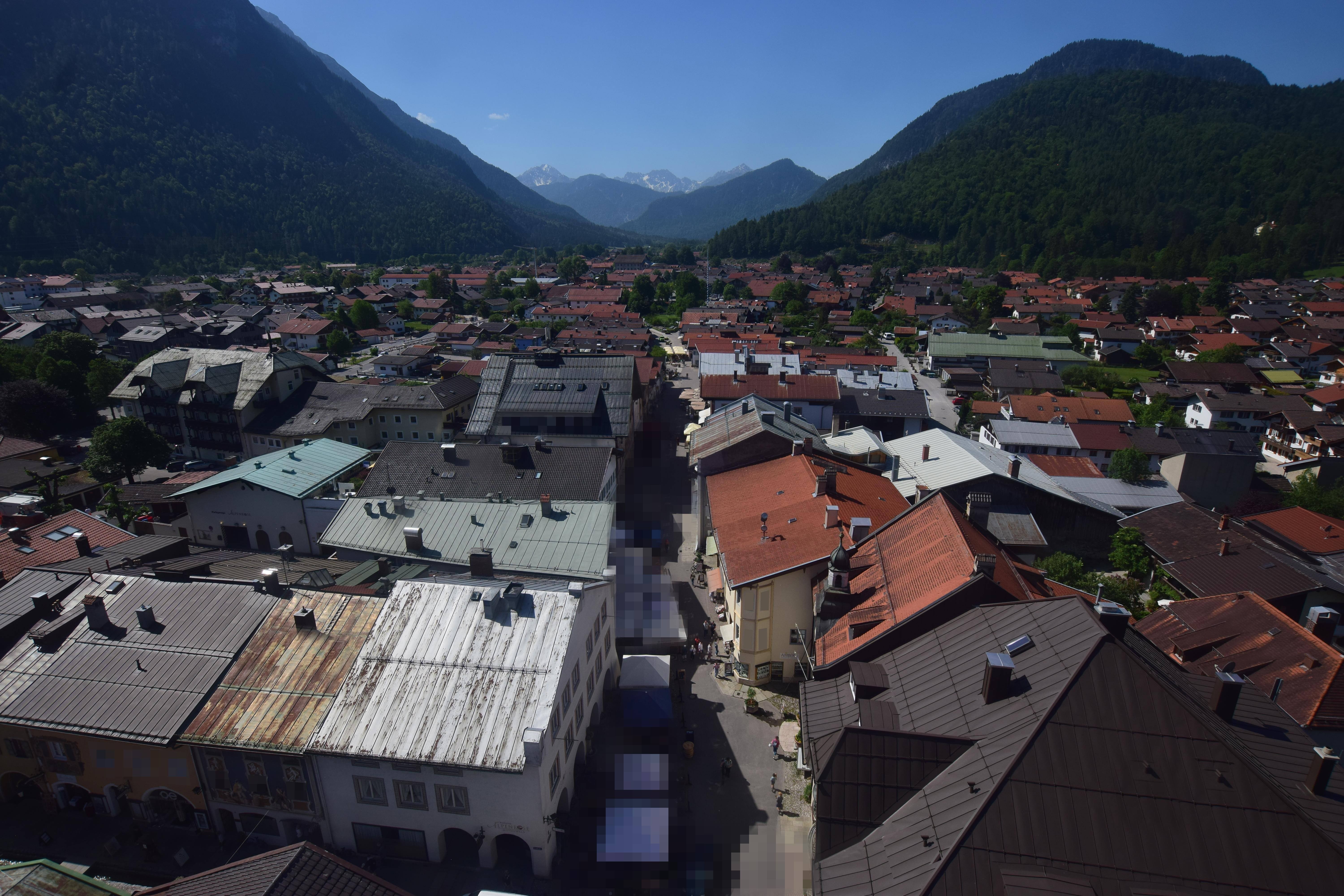 Archiv Foto Webcam Karwendel Mittenwald - Kirche