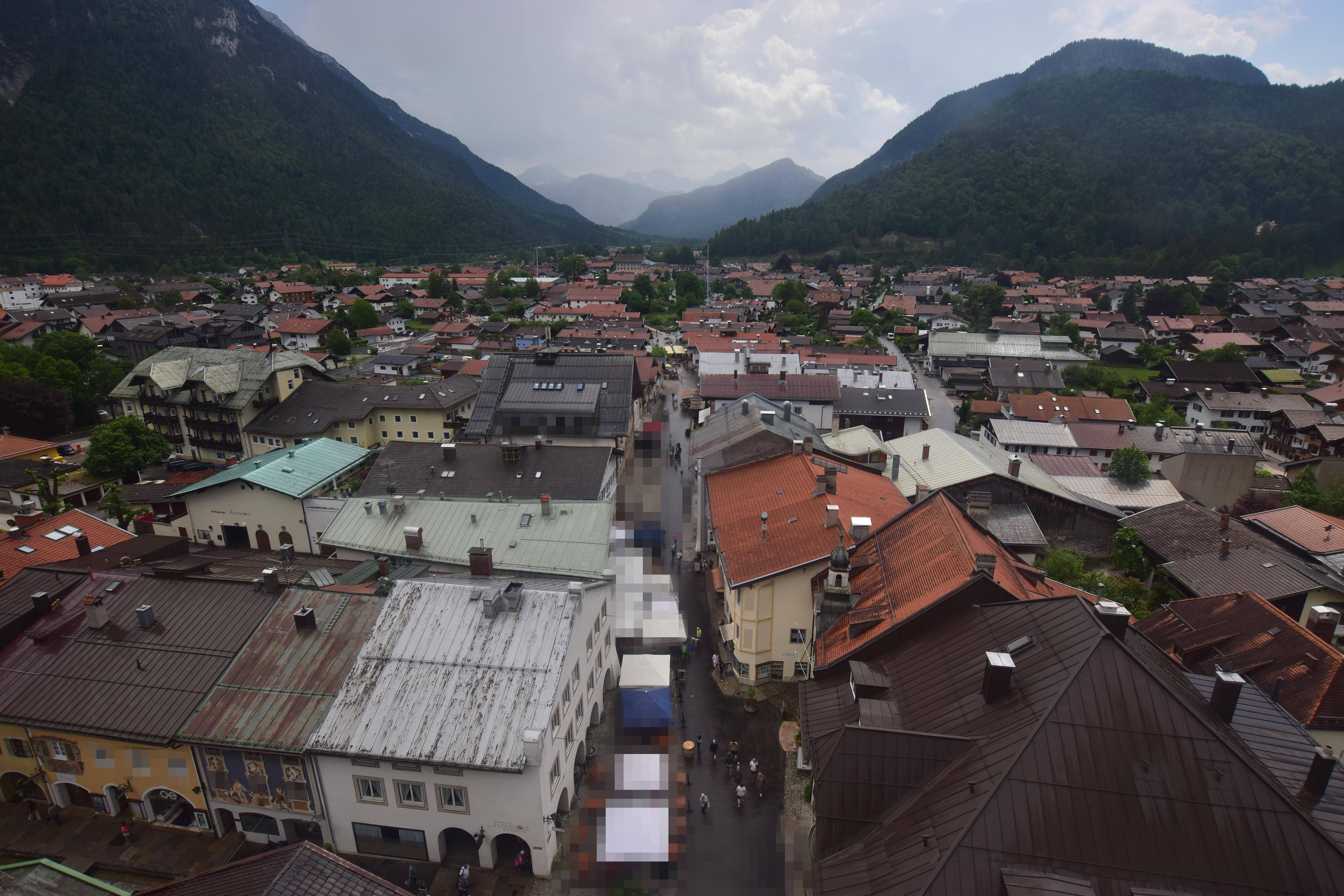 Archiv Foto Webcam Karwendel Mittenwald - Kirche