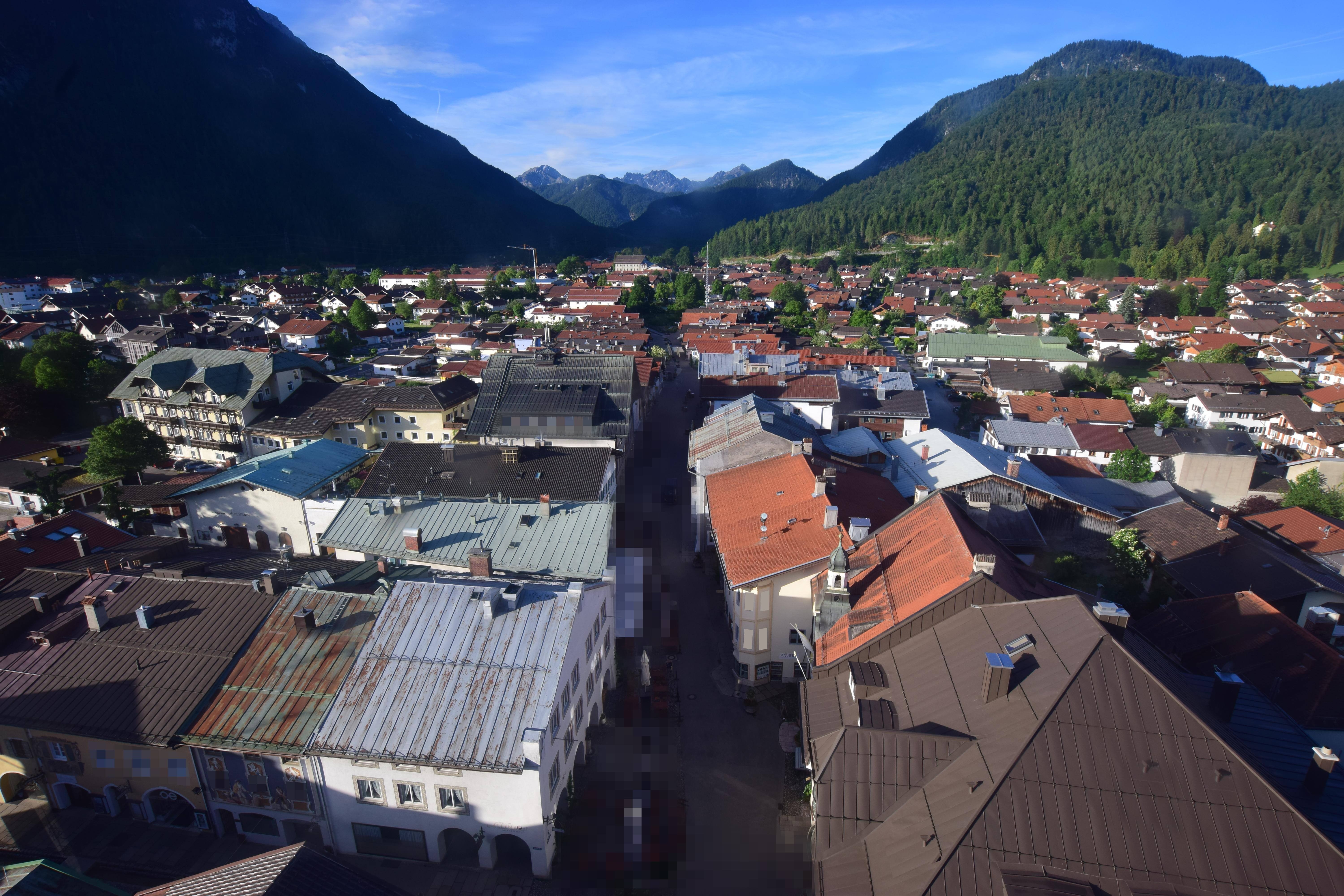 Archiv Foto Webcam Karwendel Mittenwald - Kirche