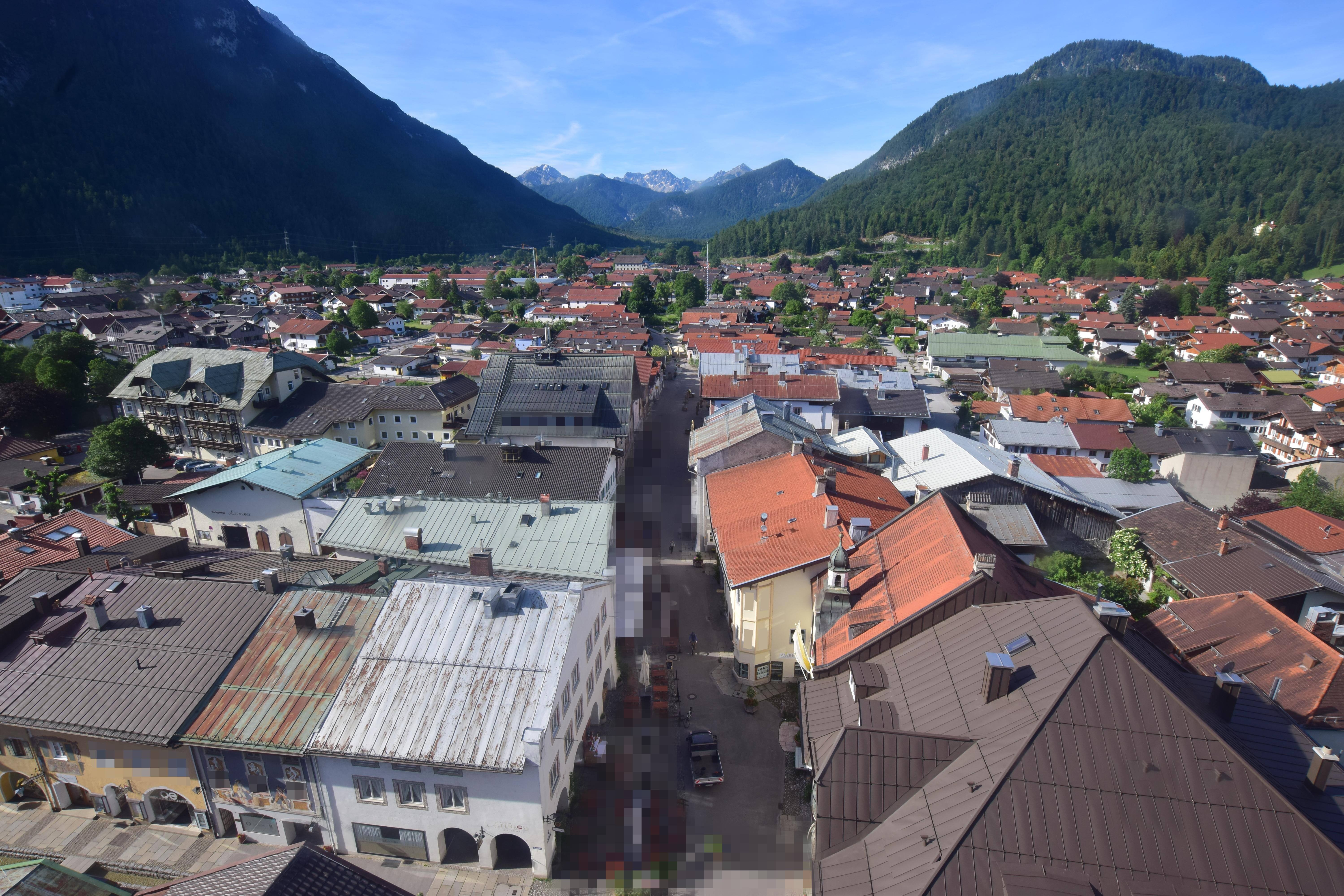 Archiv Foto Webcam Karwendel Mittenwald - Kirche