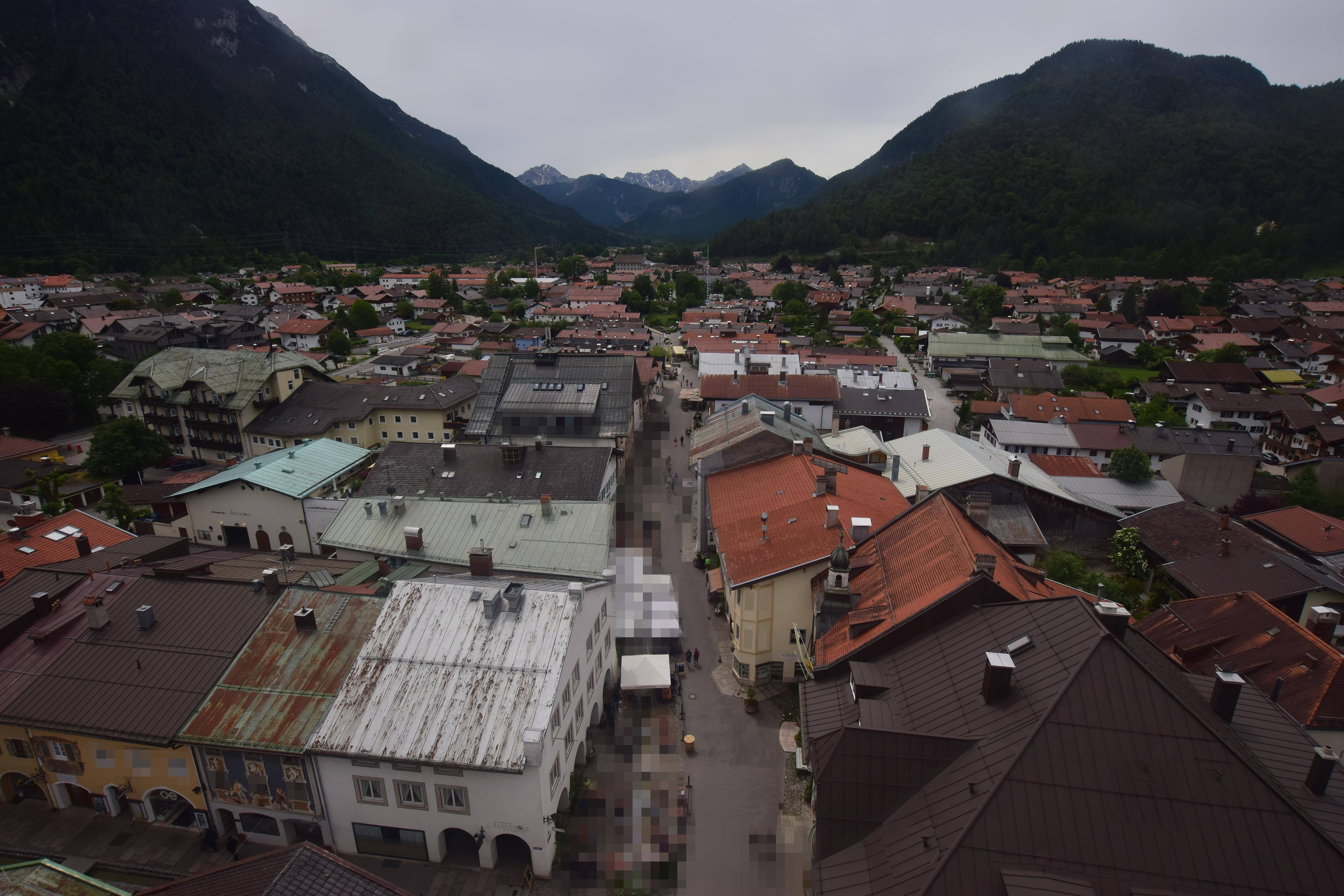 Archiv Foto Webcam Karwendel Mittenwald - Kirche
