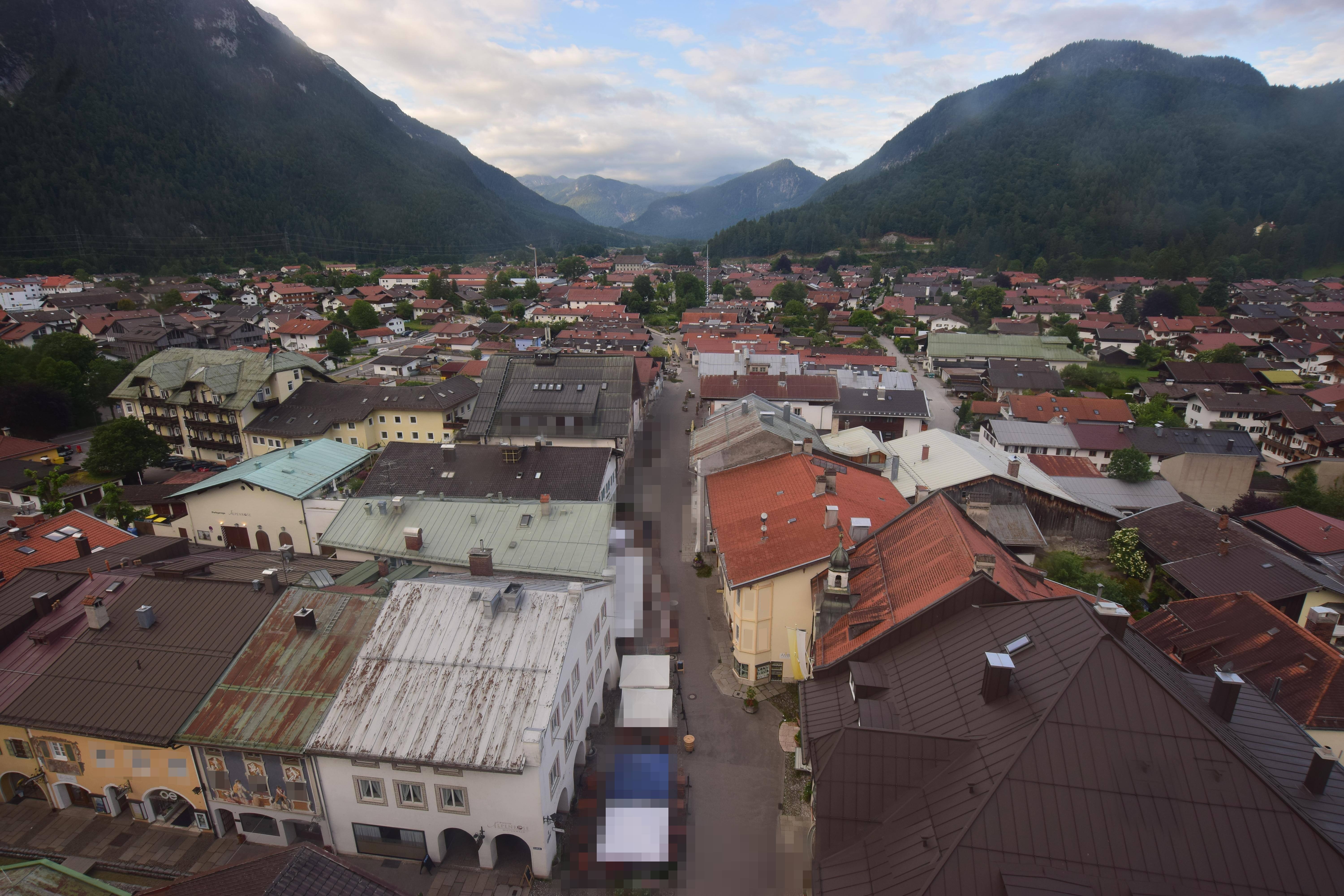 Archiv Foto Webcam Karwendel Mittenwald - Kirche