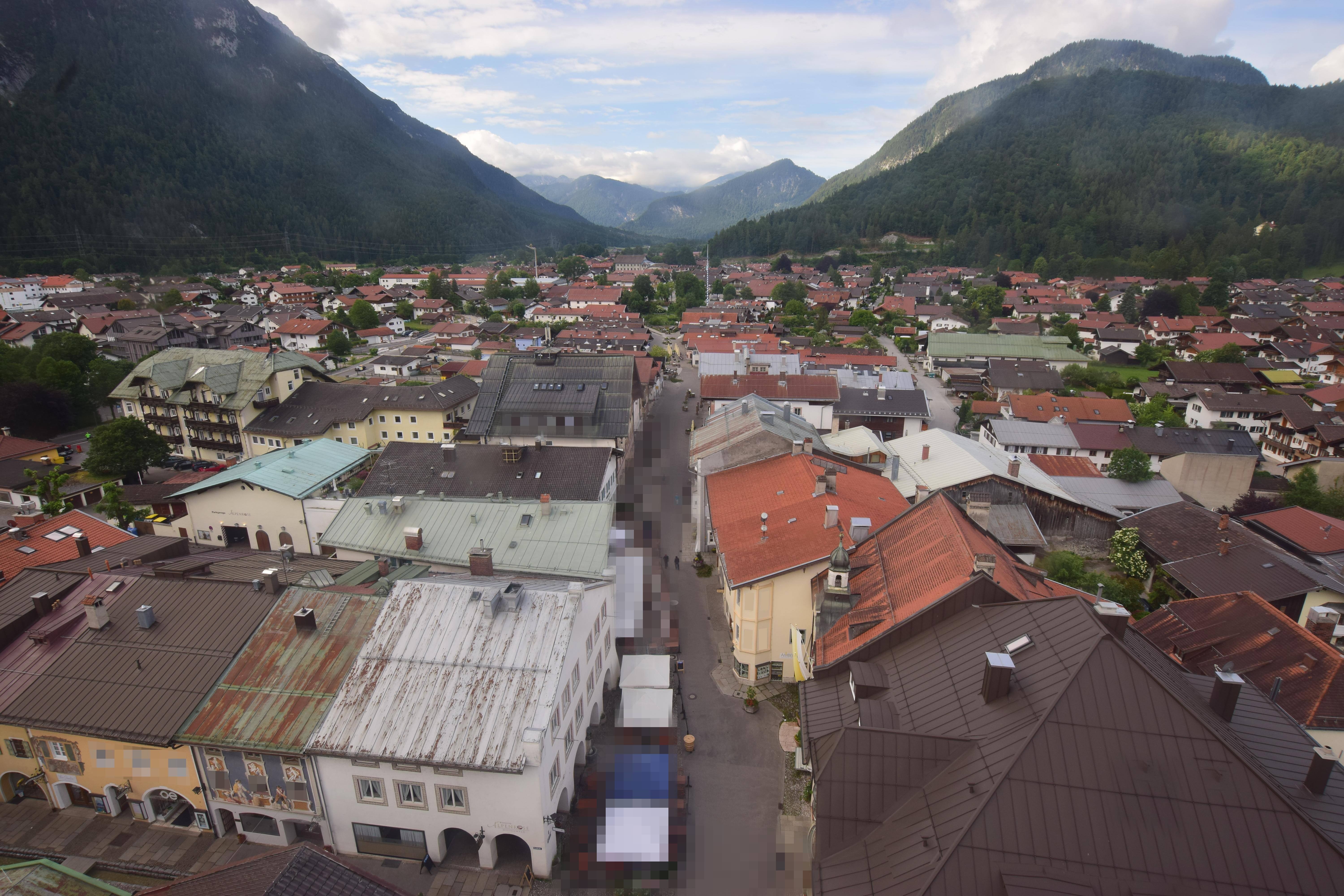 Archiv Foto Webcam Karwendel Mittenwald - Kirche