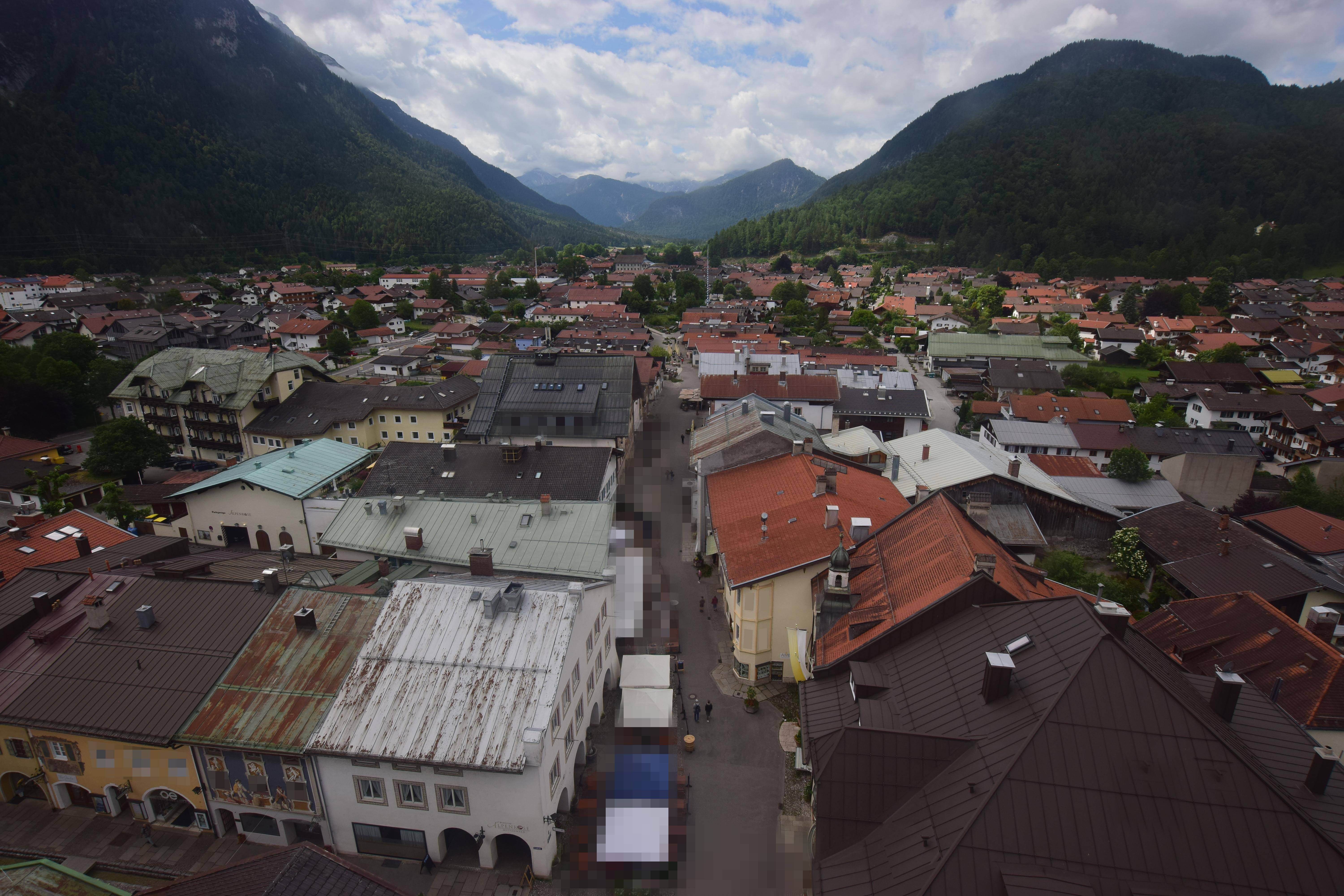 Archiv Foto Webcam Karwendel Mittenwald - Kirche