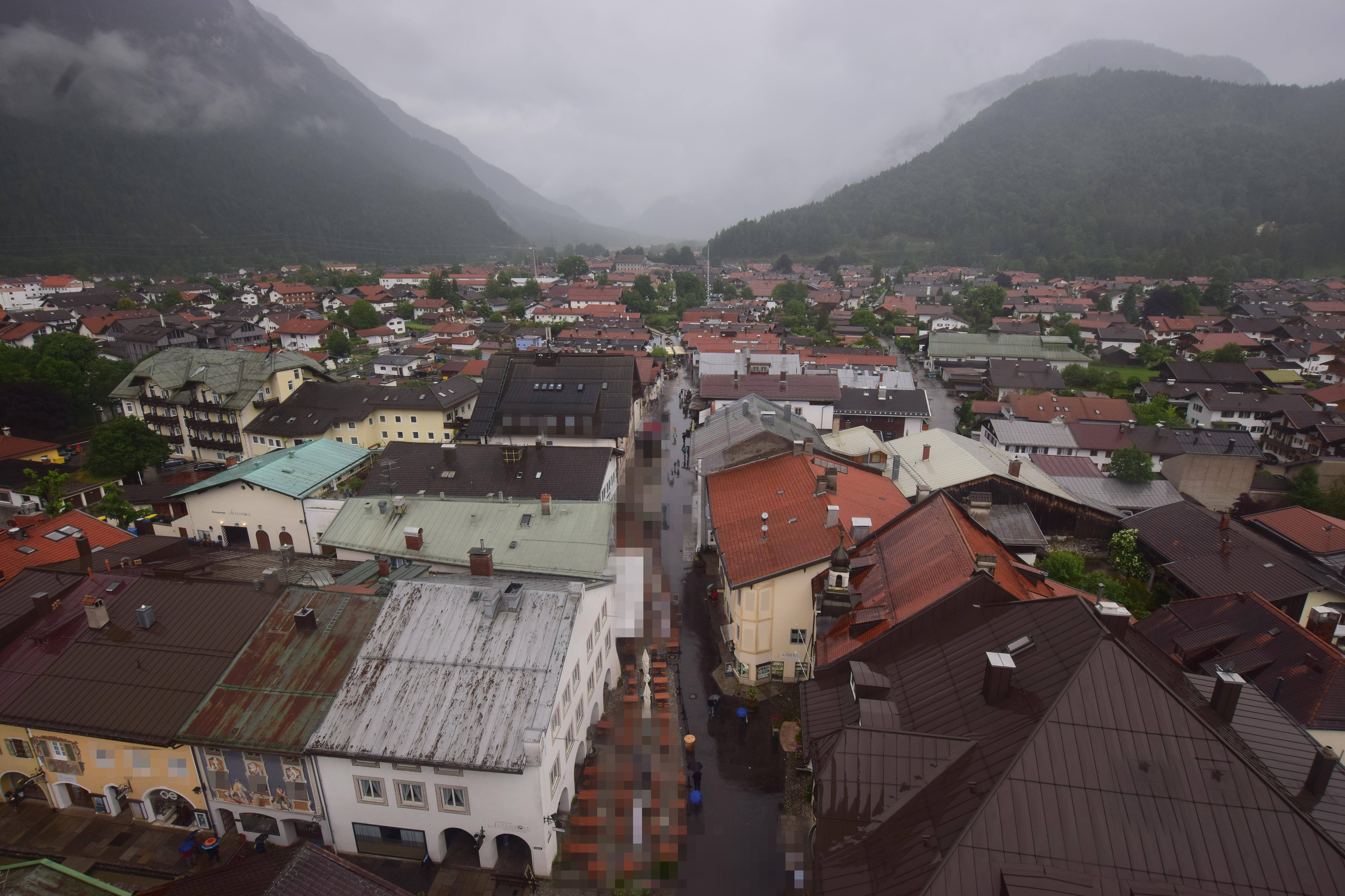 Archiv Foto Webcam Karwendel Mittenwald - Kirche