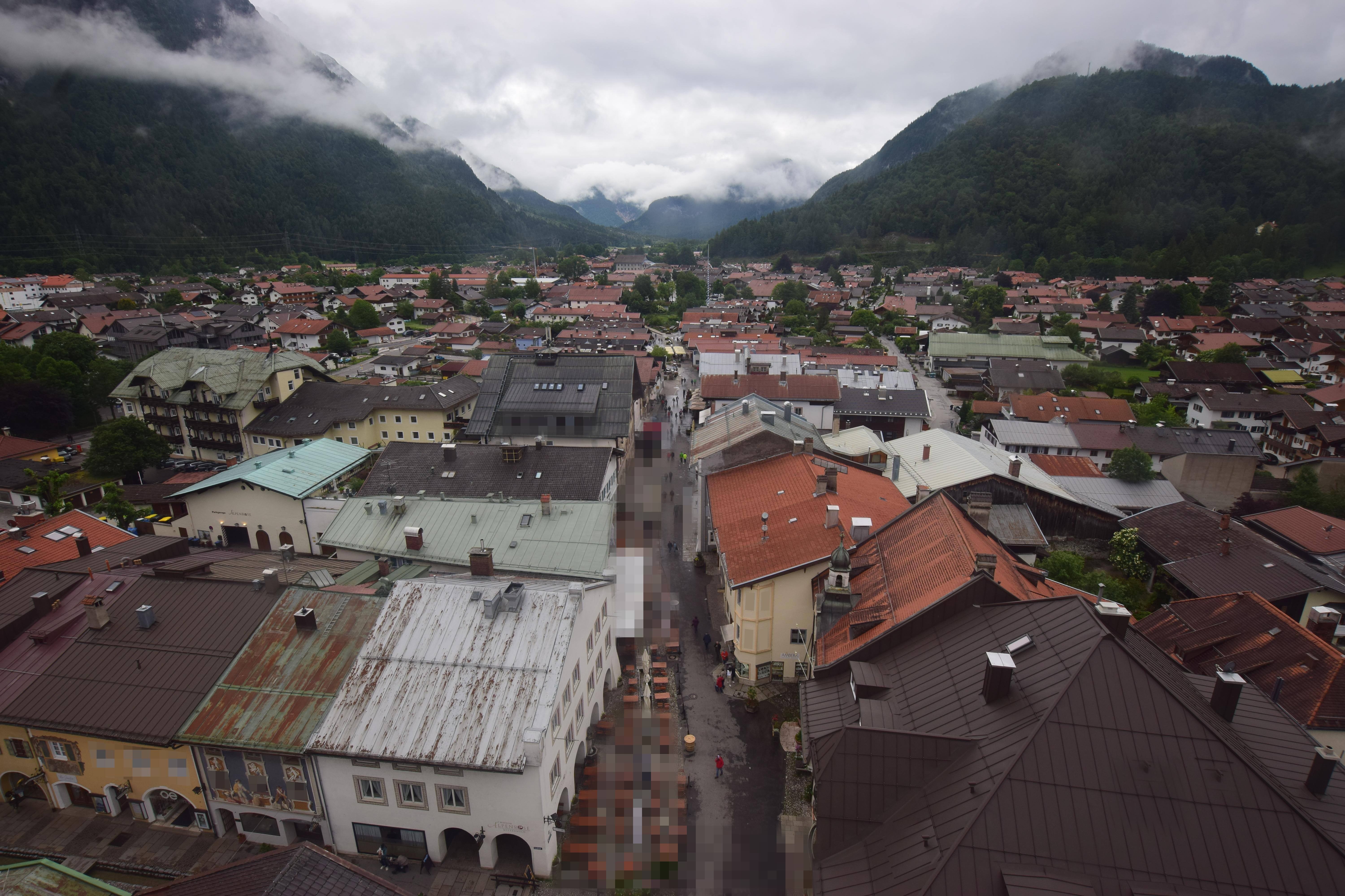 Archiv Foto Webcam Karwendel Mittenwald - Kirche