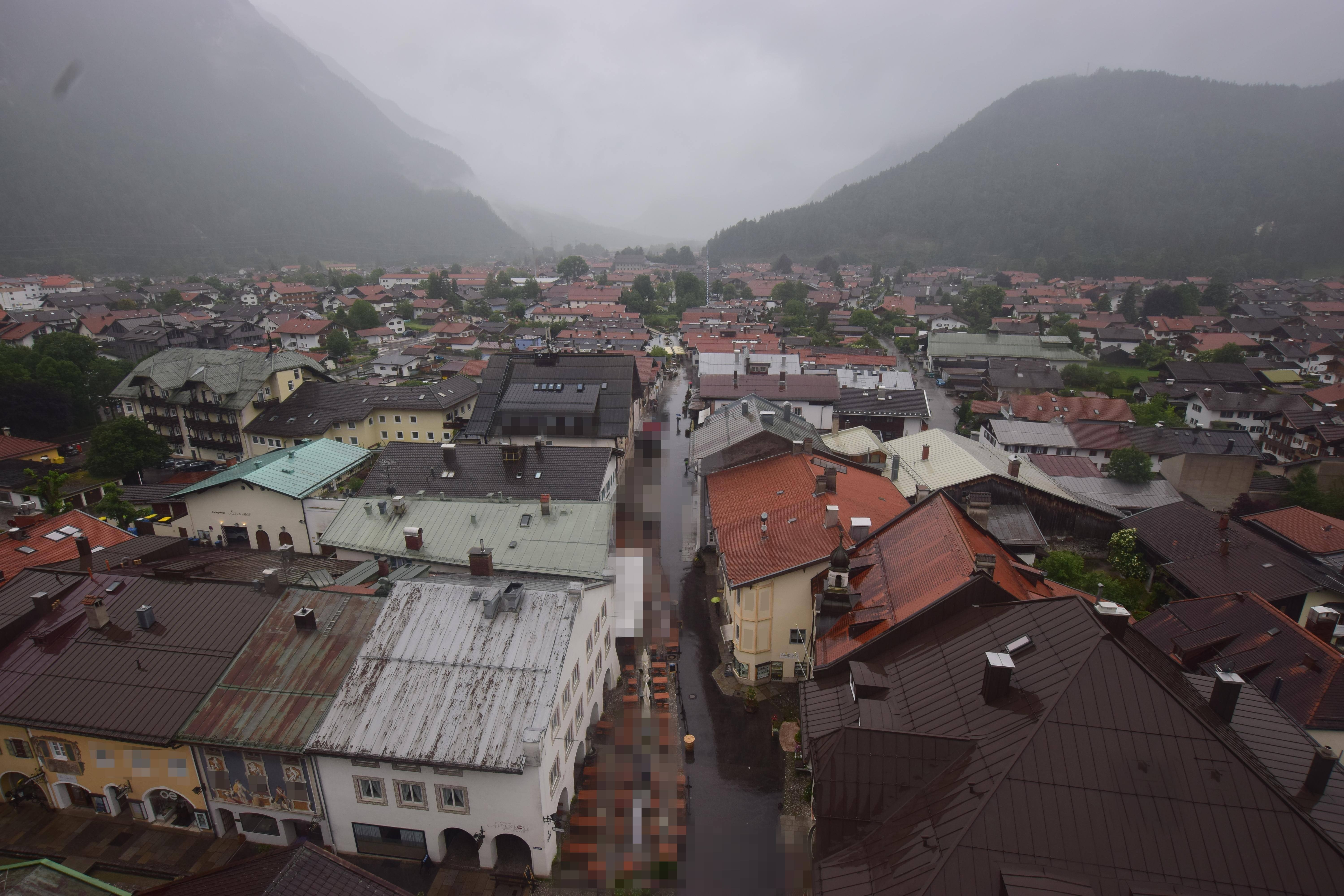 Archiv Foto Webcam Karwendel Mittenwald - Kirche