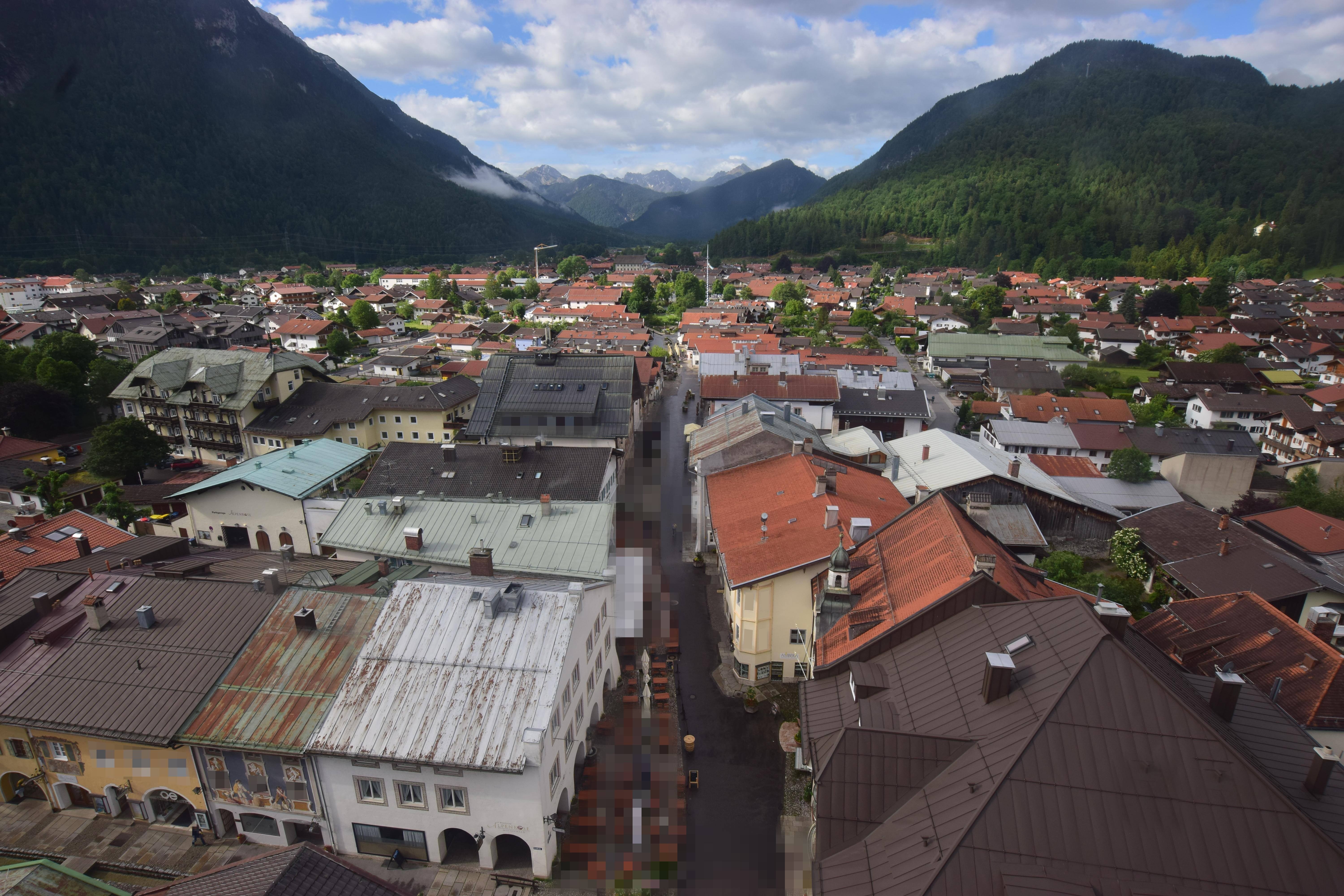 Archiv Foto Webcam Karwendel Mittenwald - Kirche