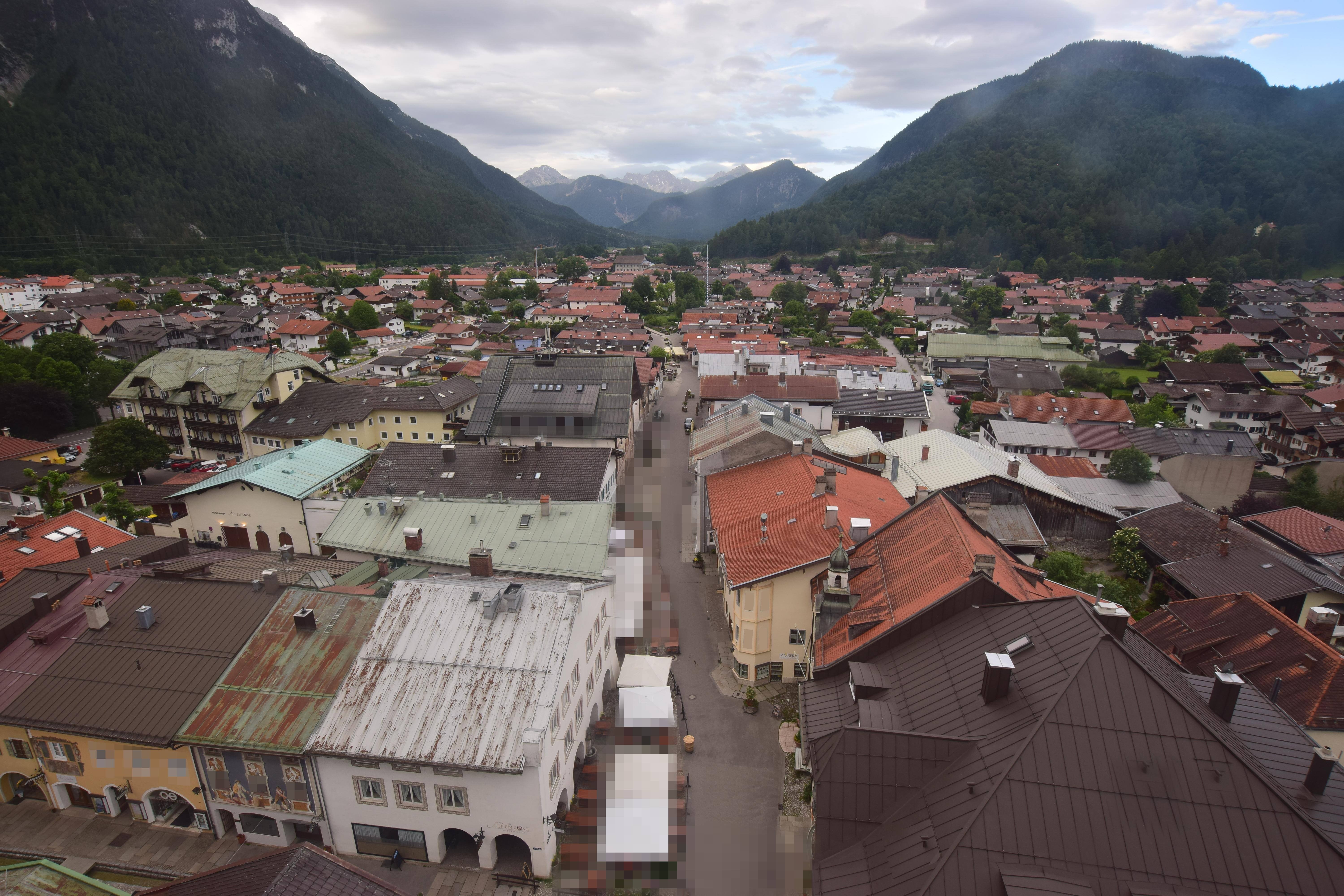 Archiv Foto Webcam Karwendel Mittenwald - Kirche