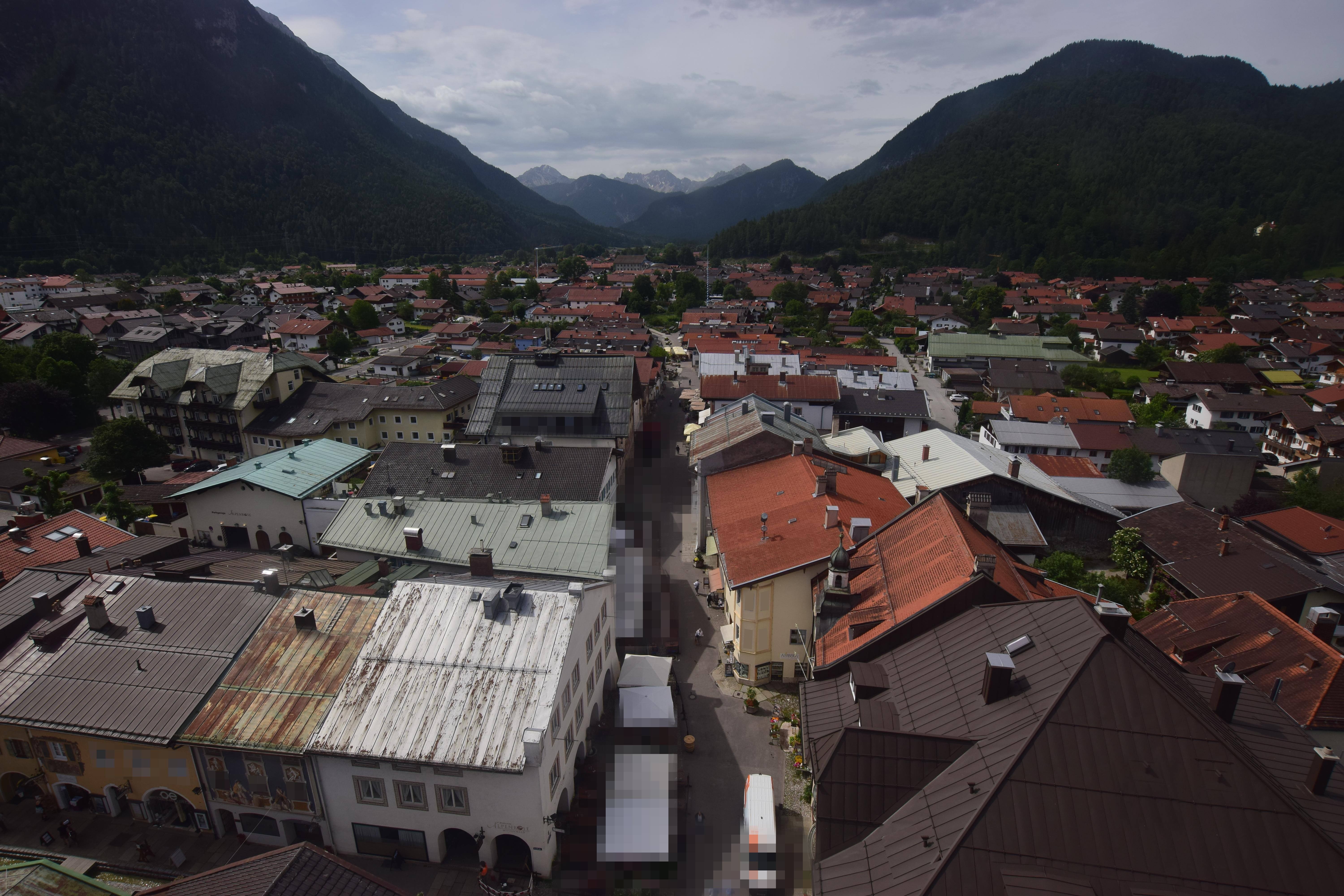 Archiv Foto Webcam Karwendel Mittenwald - Kirche