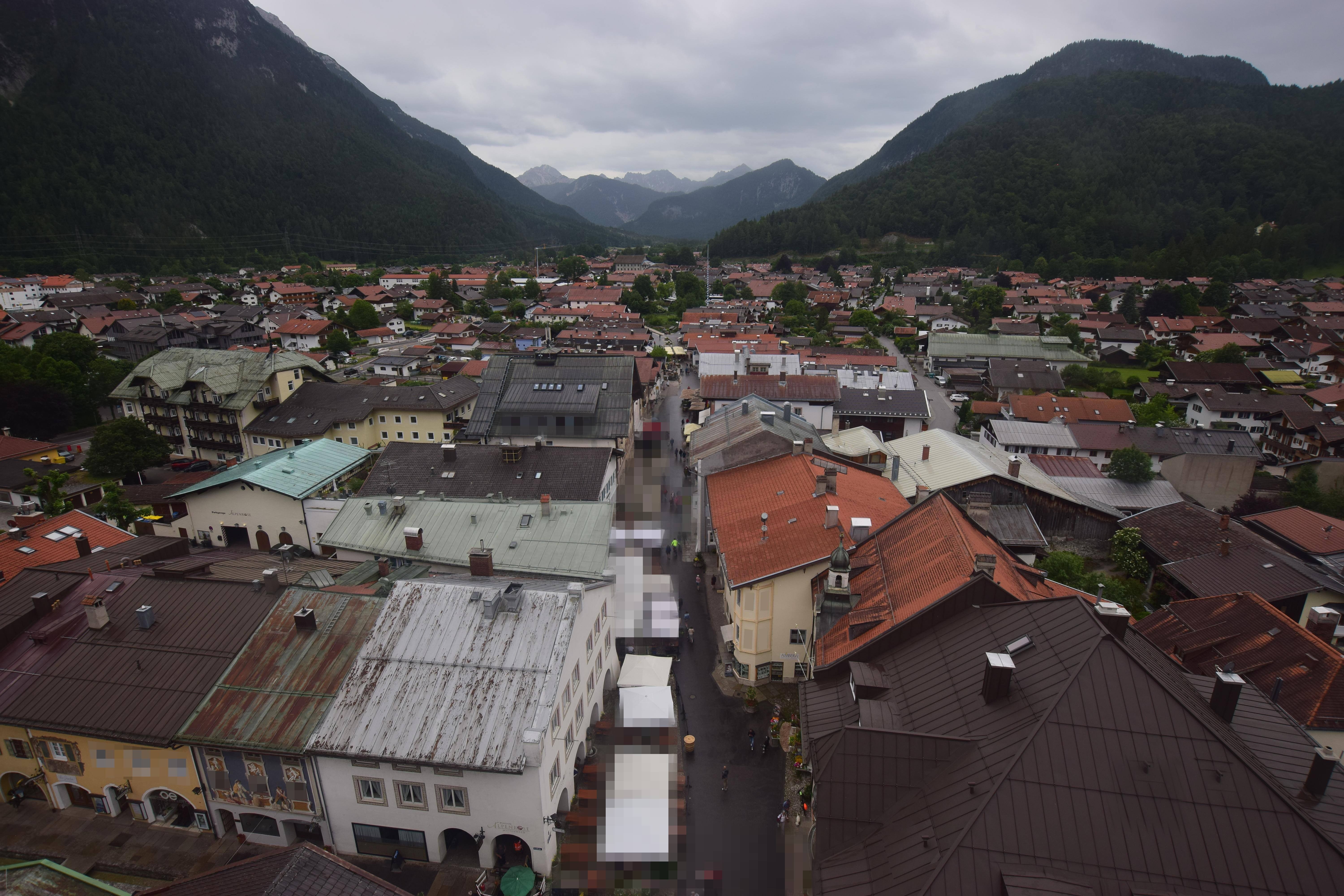 Archiv Foto Webcam Karwendel Mittenwald - Kirche