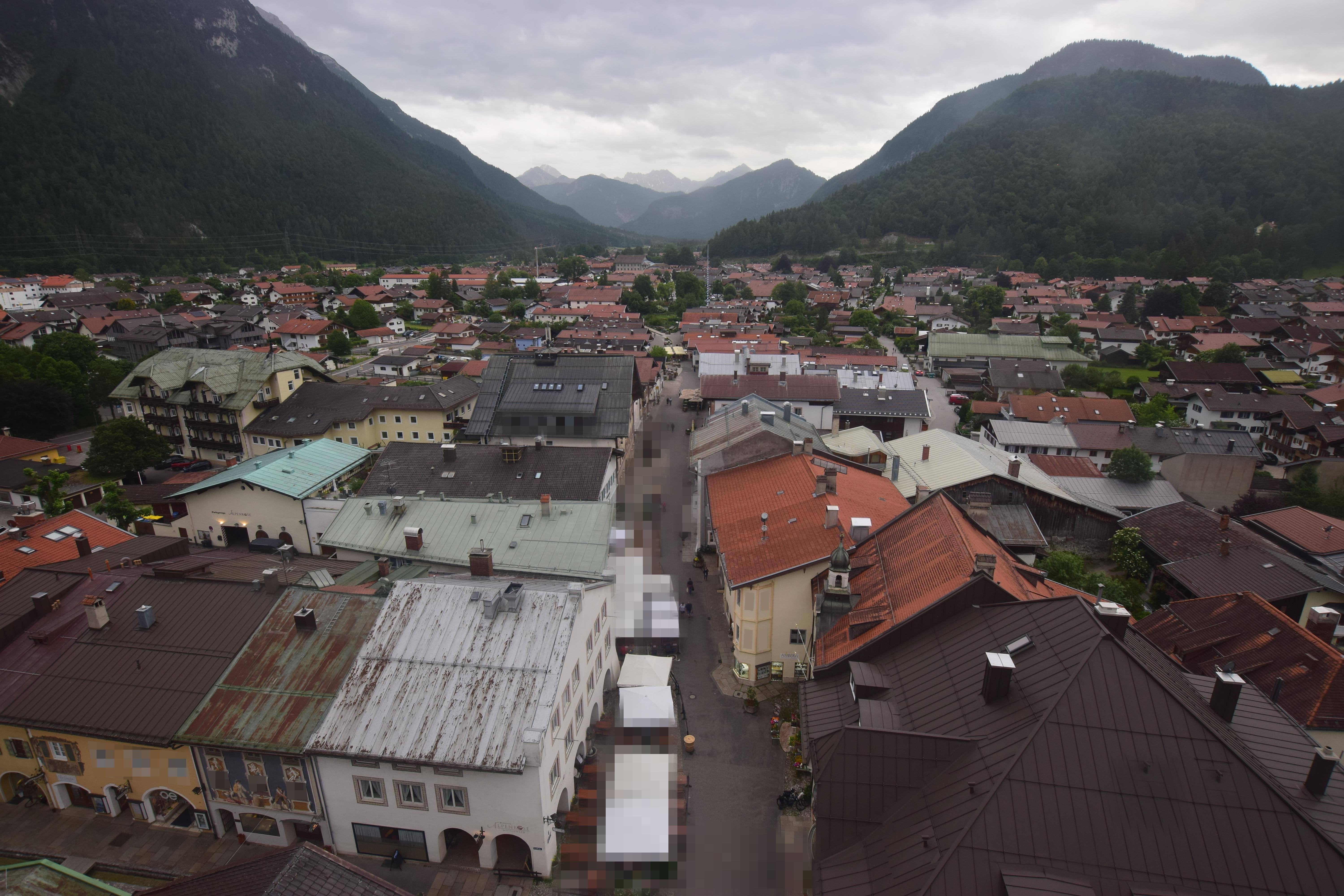 Archiv Foto Webcam Karwendel Mittenwald - Kirche