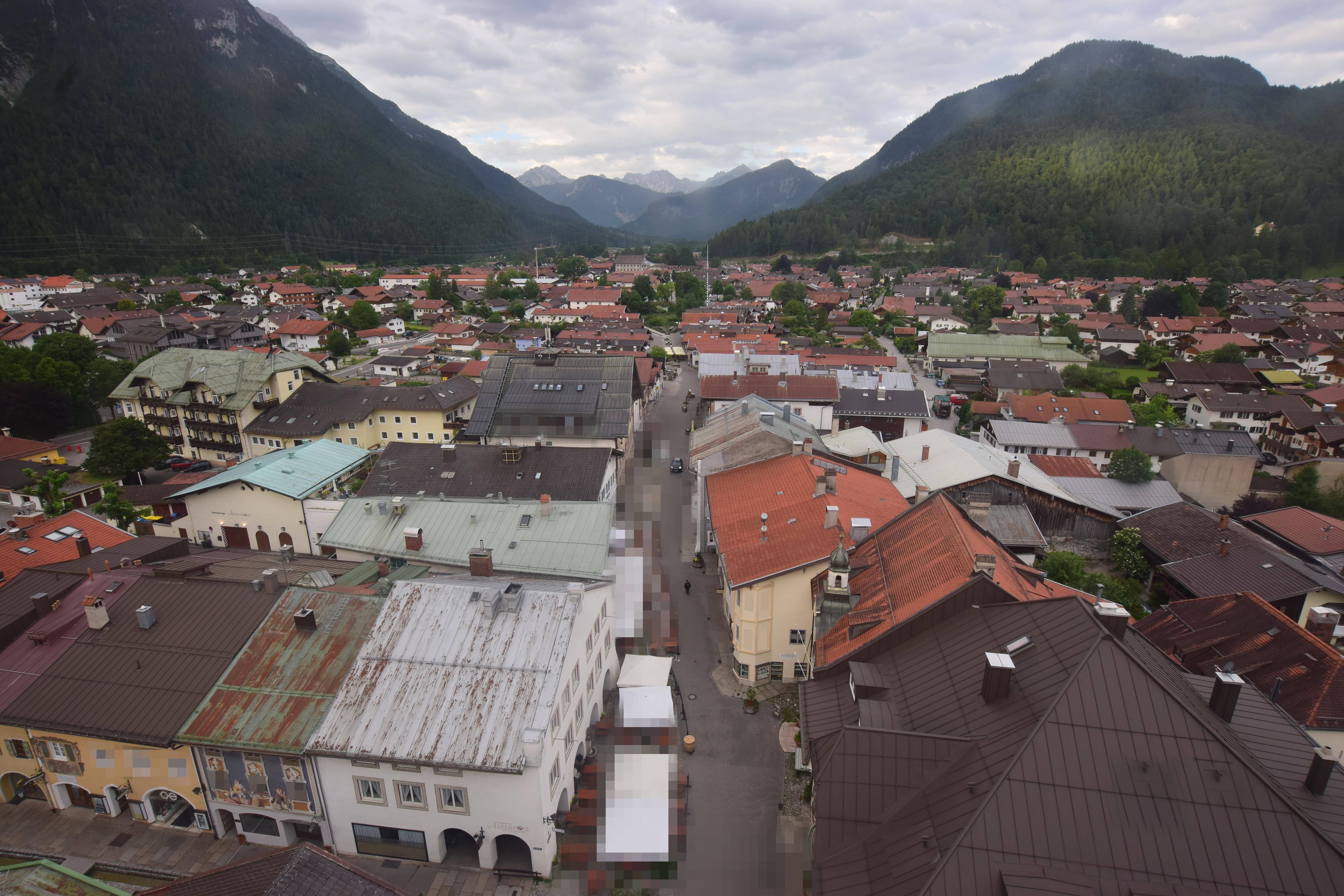 Archiv Foto Webcam Karwendel Mittenwald - Kirche