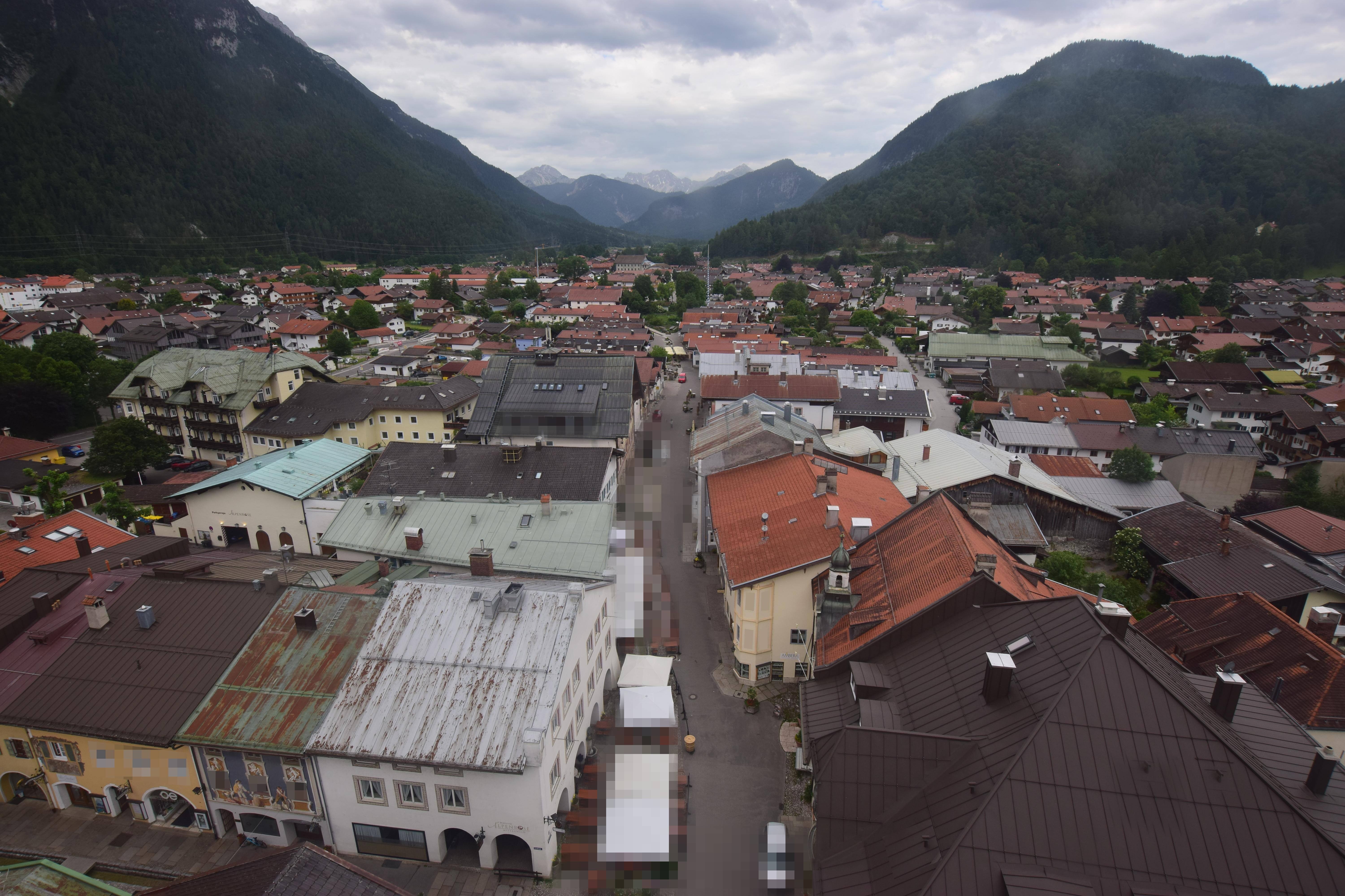 Archiv Foto Webcam Karwendel Mittenwald - Kirche