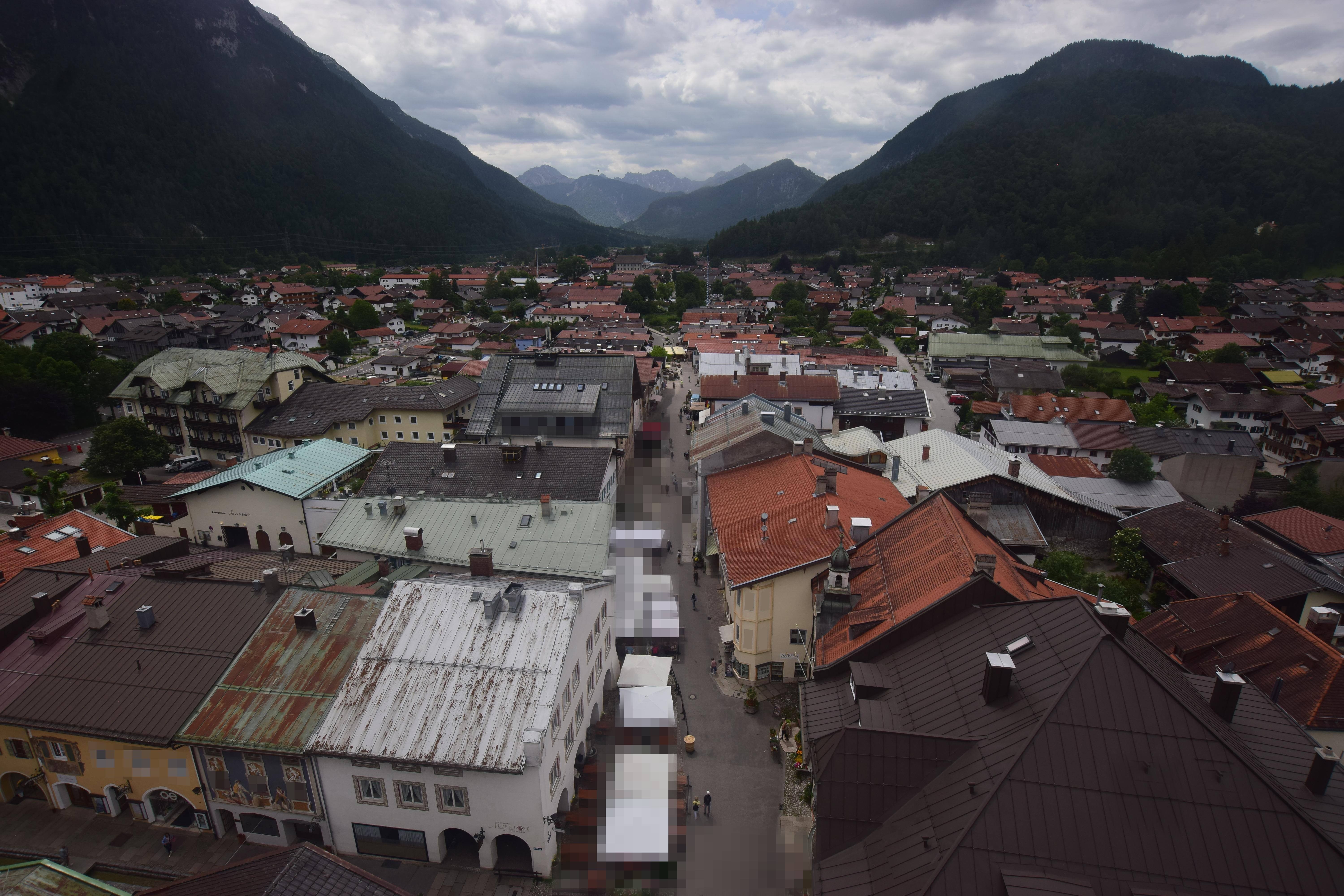 Archiv Foto Webcam Karwendel Mittenwald - Kirche