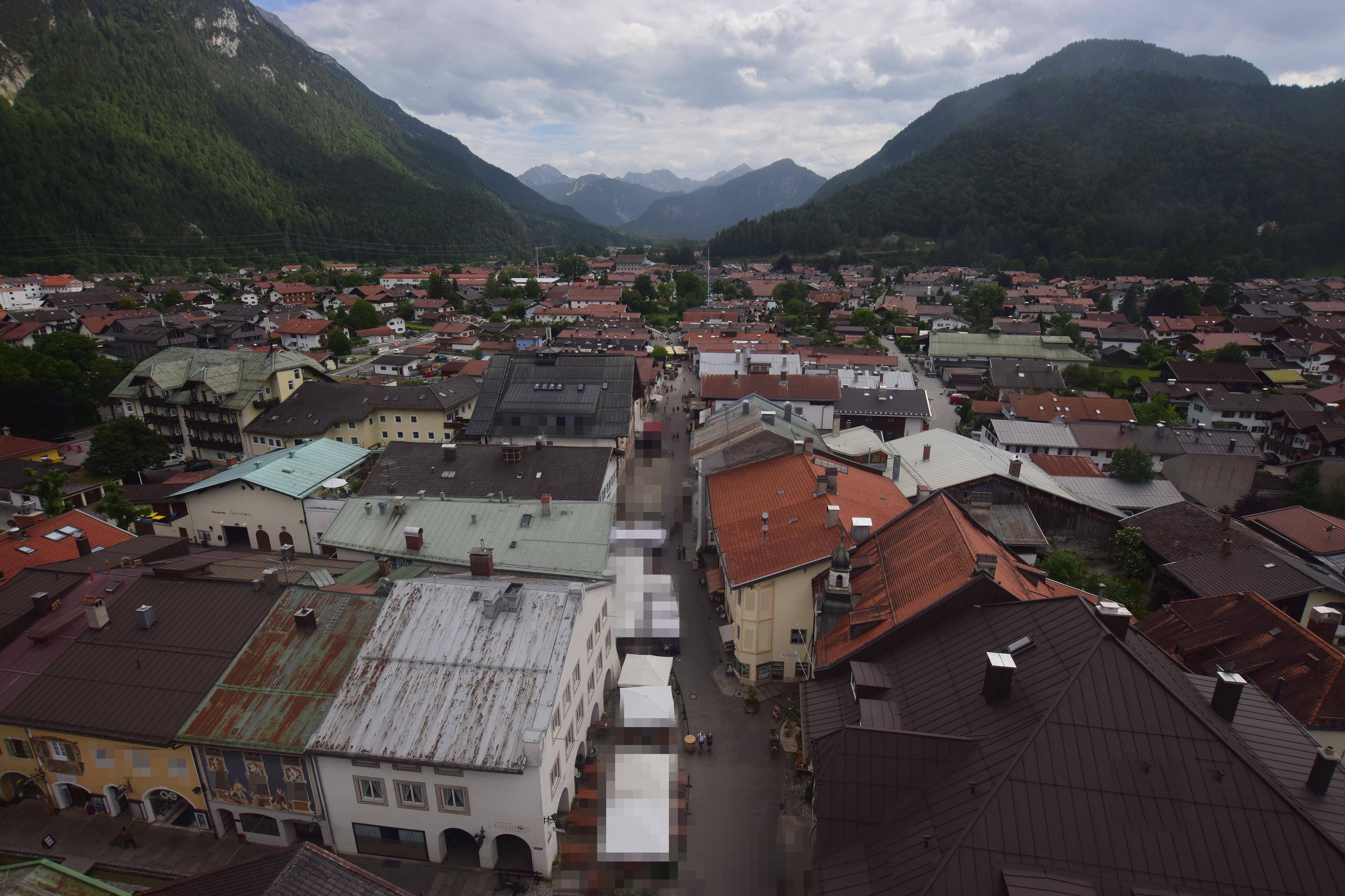 Archiv Foto Webcam Karwendel Mittenwald - Kirche