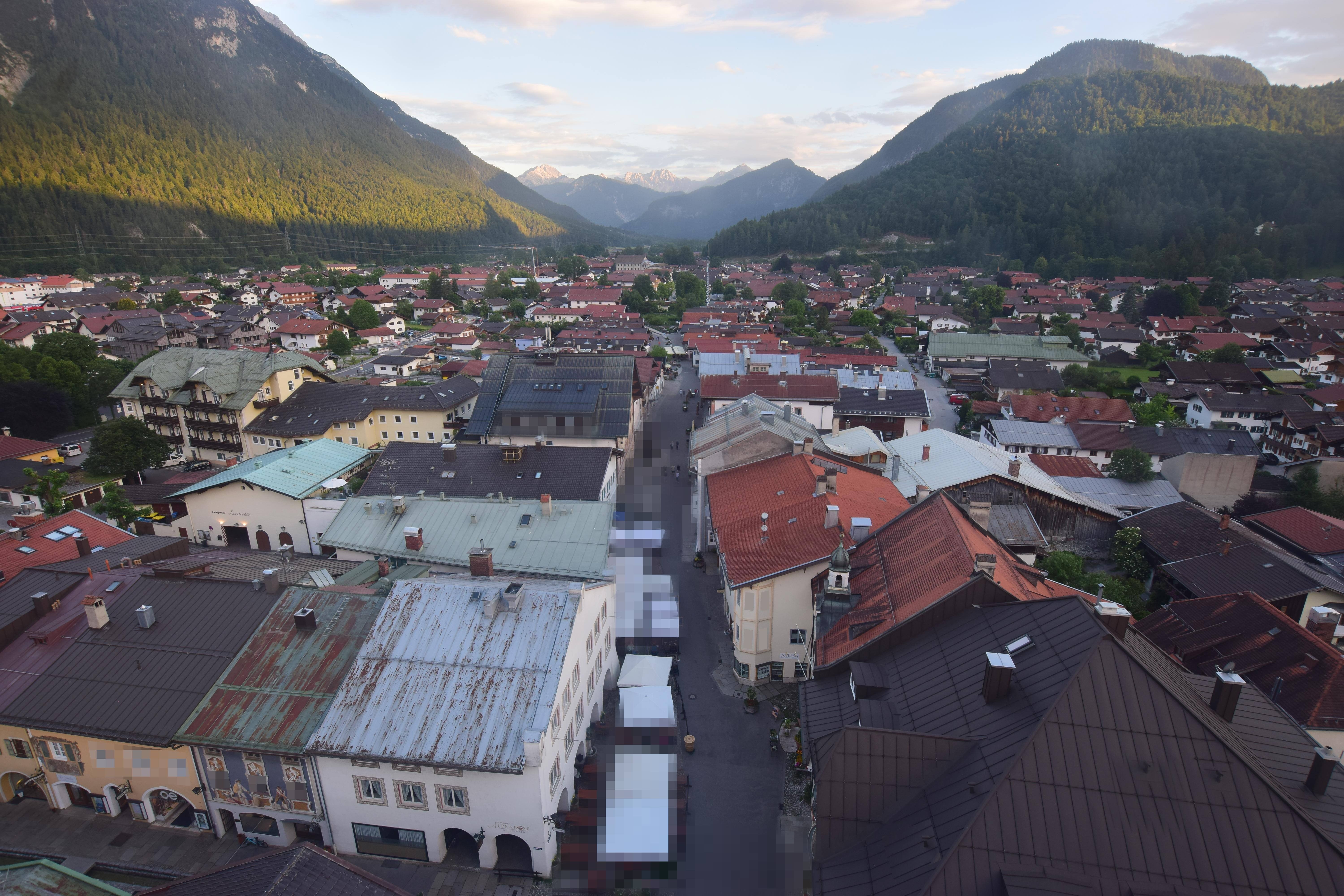 Archiv Foto Webcam Karwendel Mittenwald - Kirche