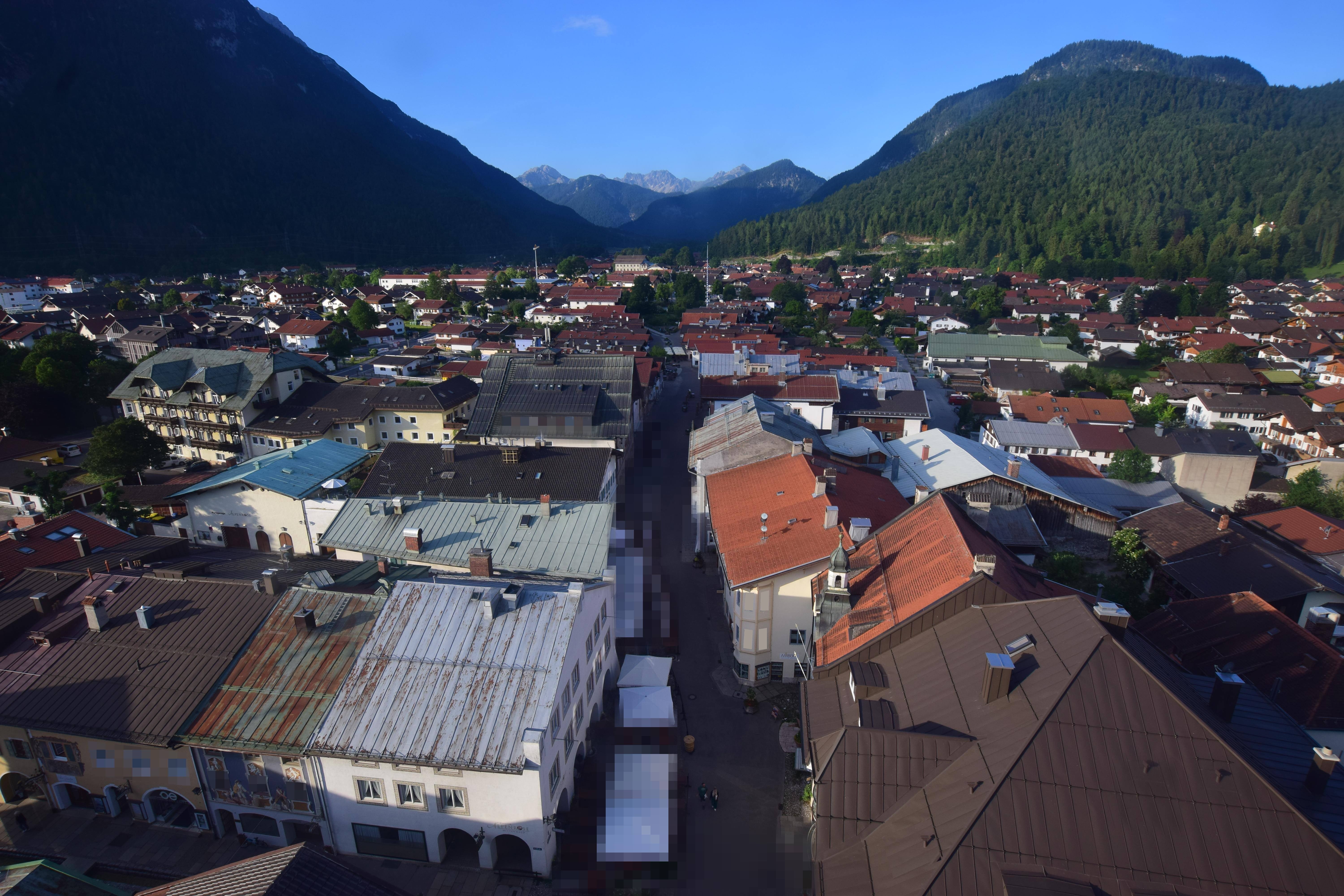Archiv Foto Webcam Karwendel Mittenwald - Kirche