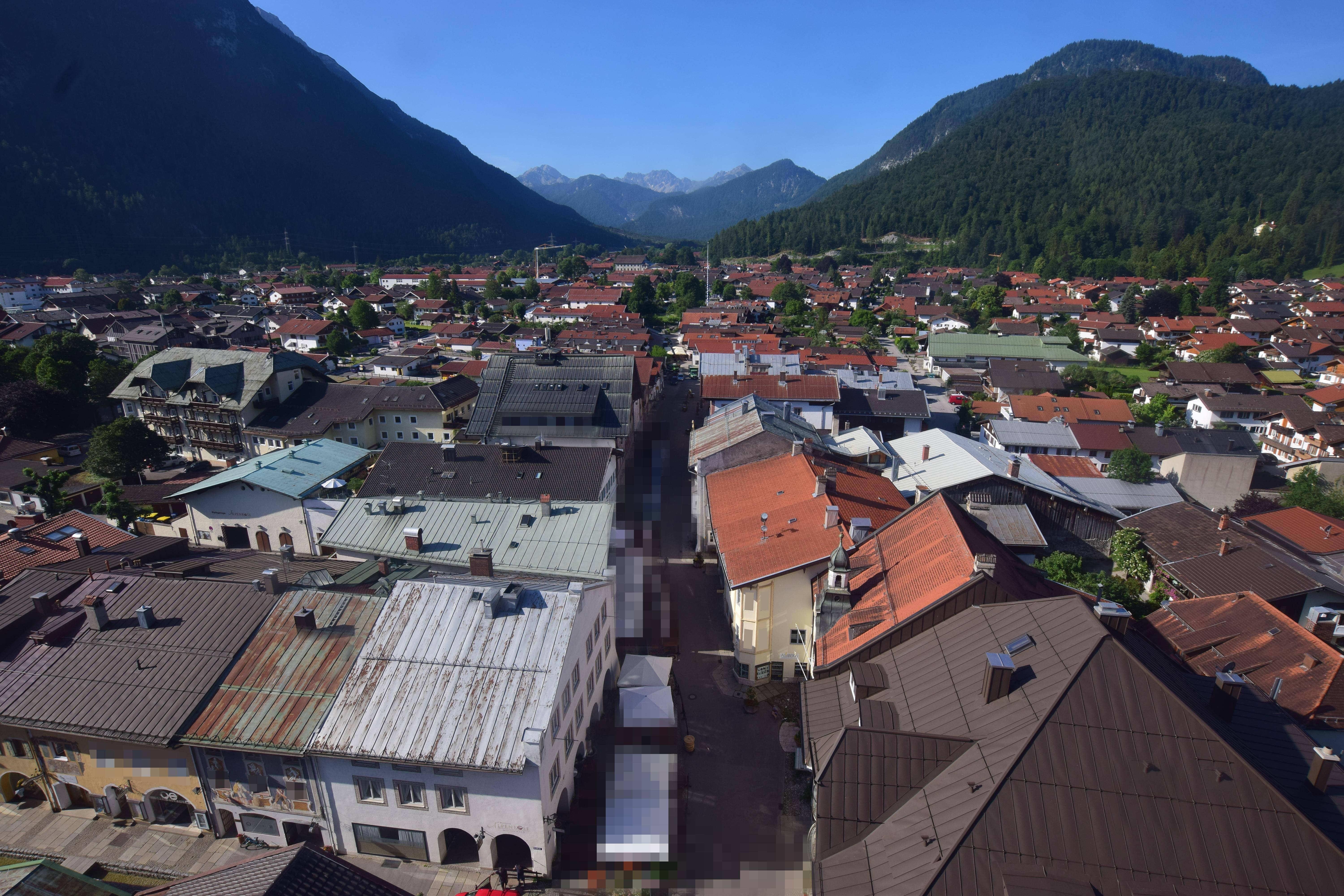 Archiv Foto Webcam Karwendel Mittenwald - Kirche