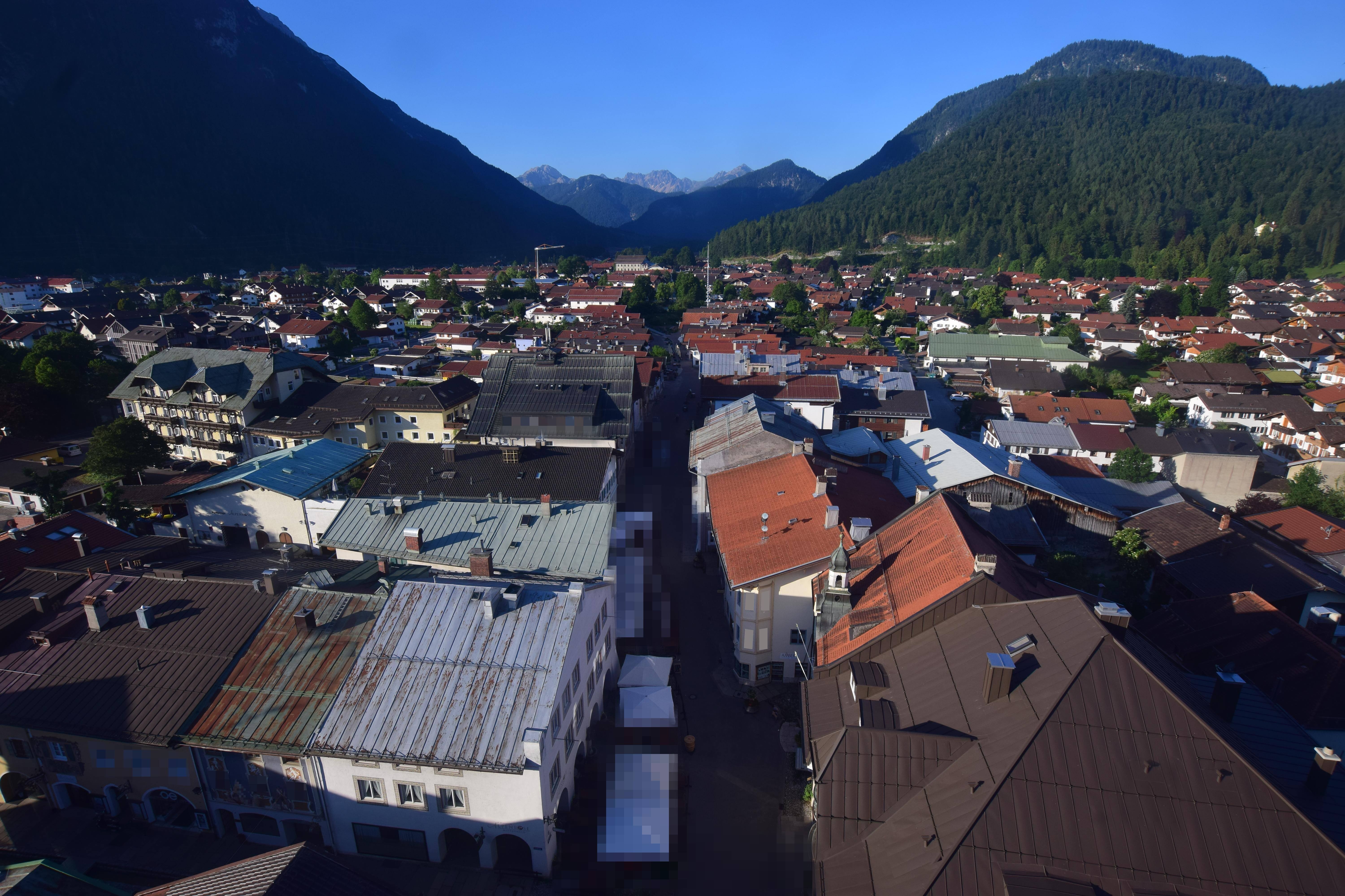 Archiv Foto Webcam Karwendel Mittenwald - Kirche