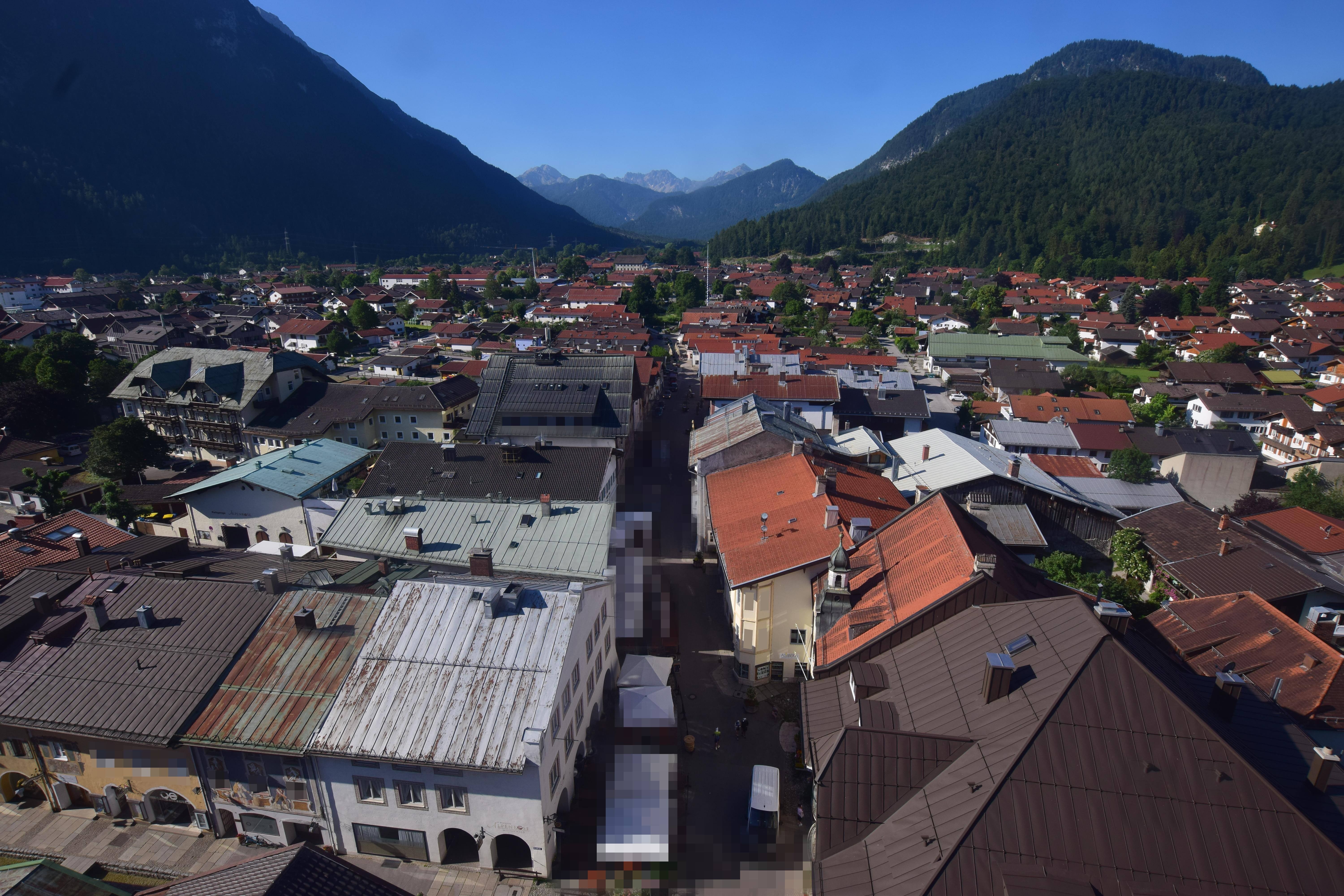 Archiv Foto Webcam Karwendel Mittenwald - Kirche