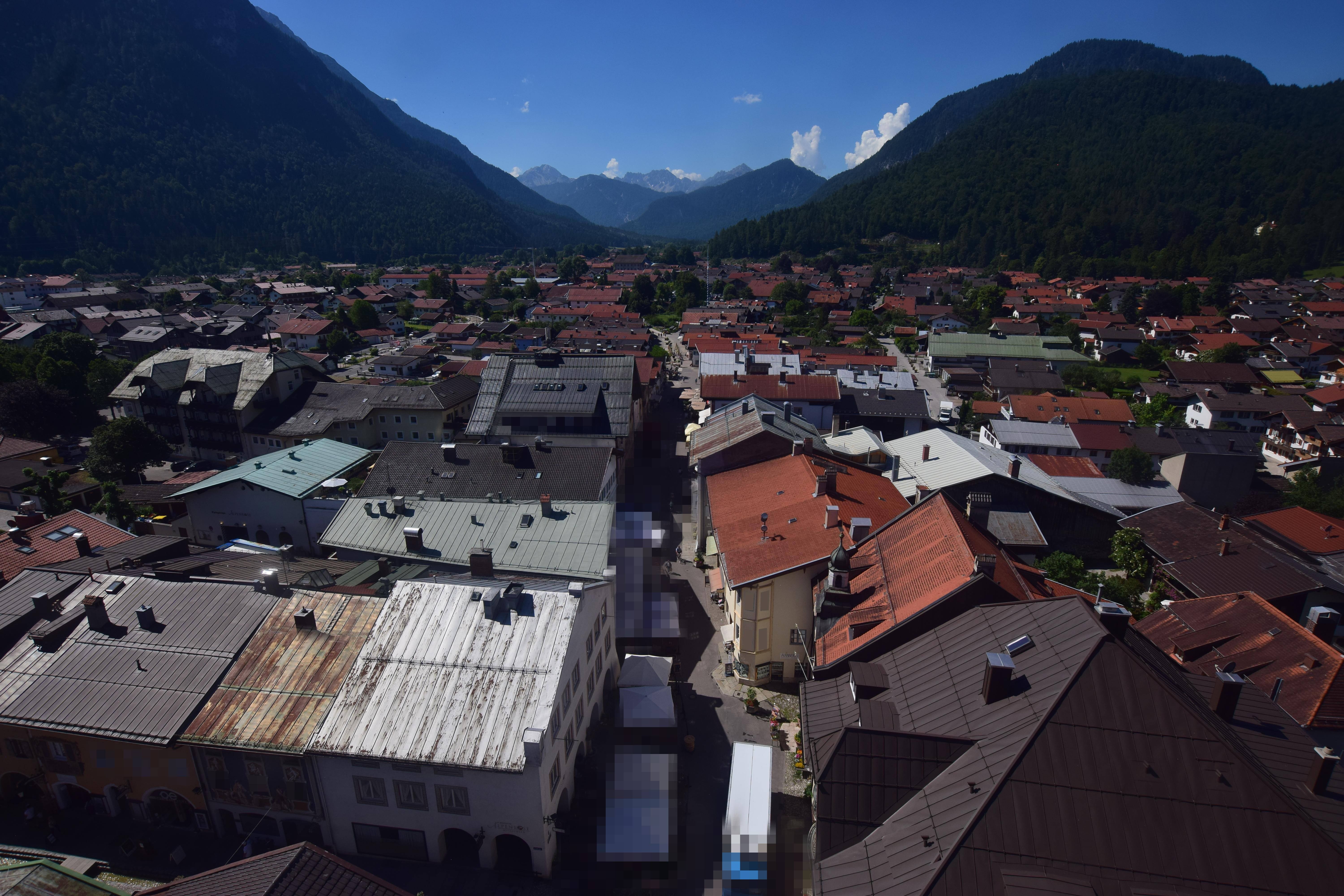 Archiv Foto Webcam Karwendel Mittenwald - Kirche