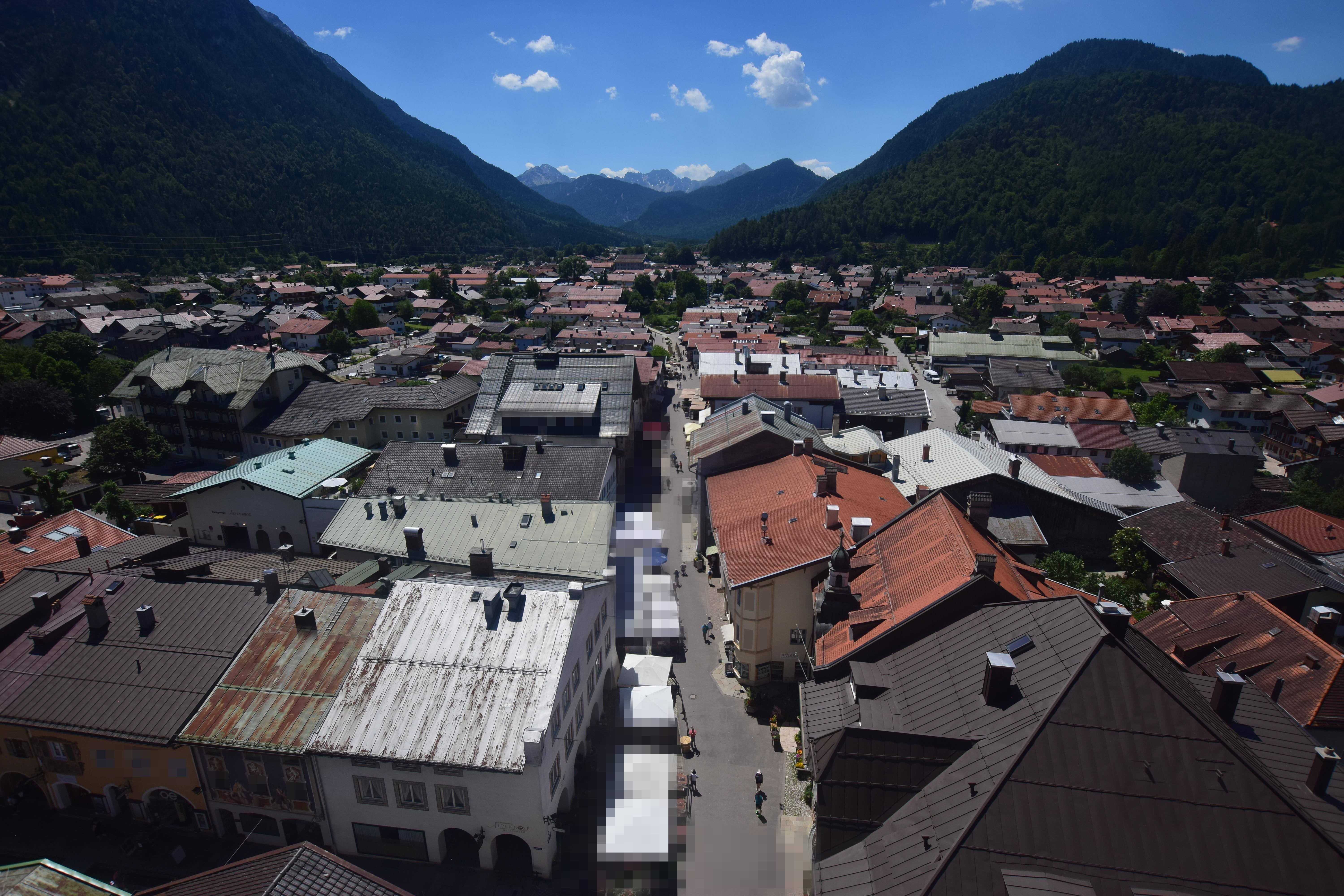 Archiv Foto Webcam Karwendel Mittenwald - Kirche