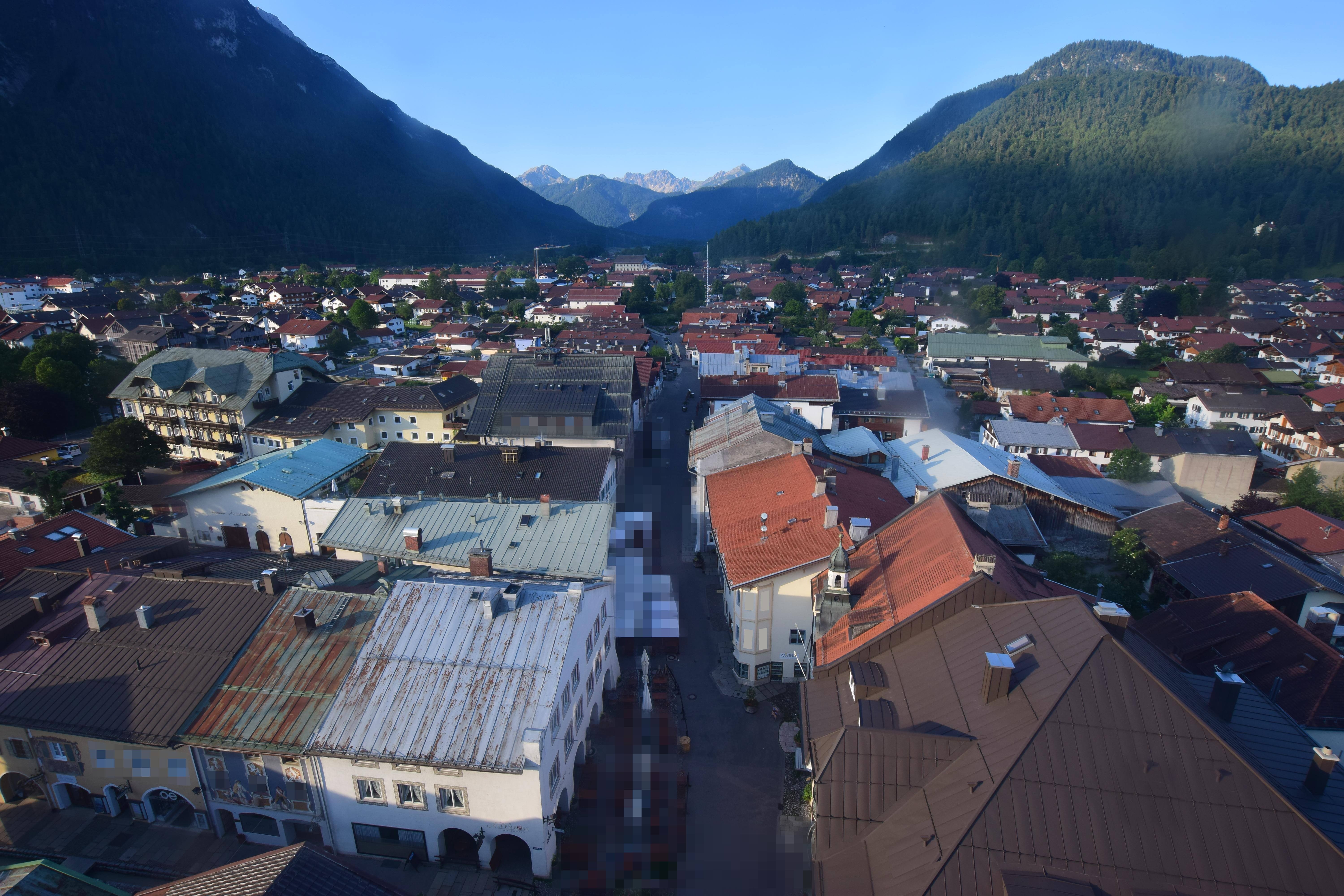 Archiv Foto Webcam Karwendel Mittenwald - Kirche