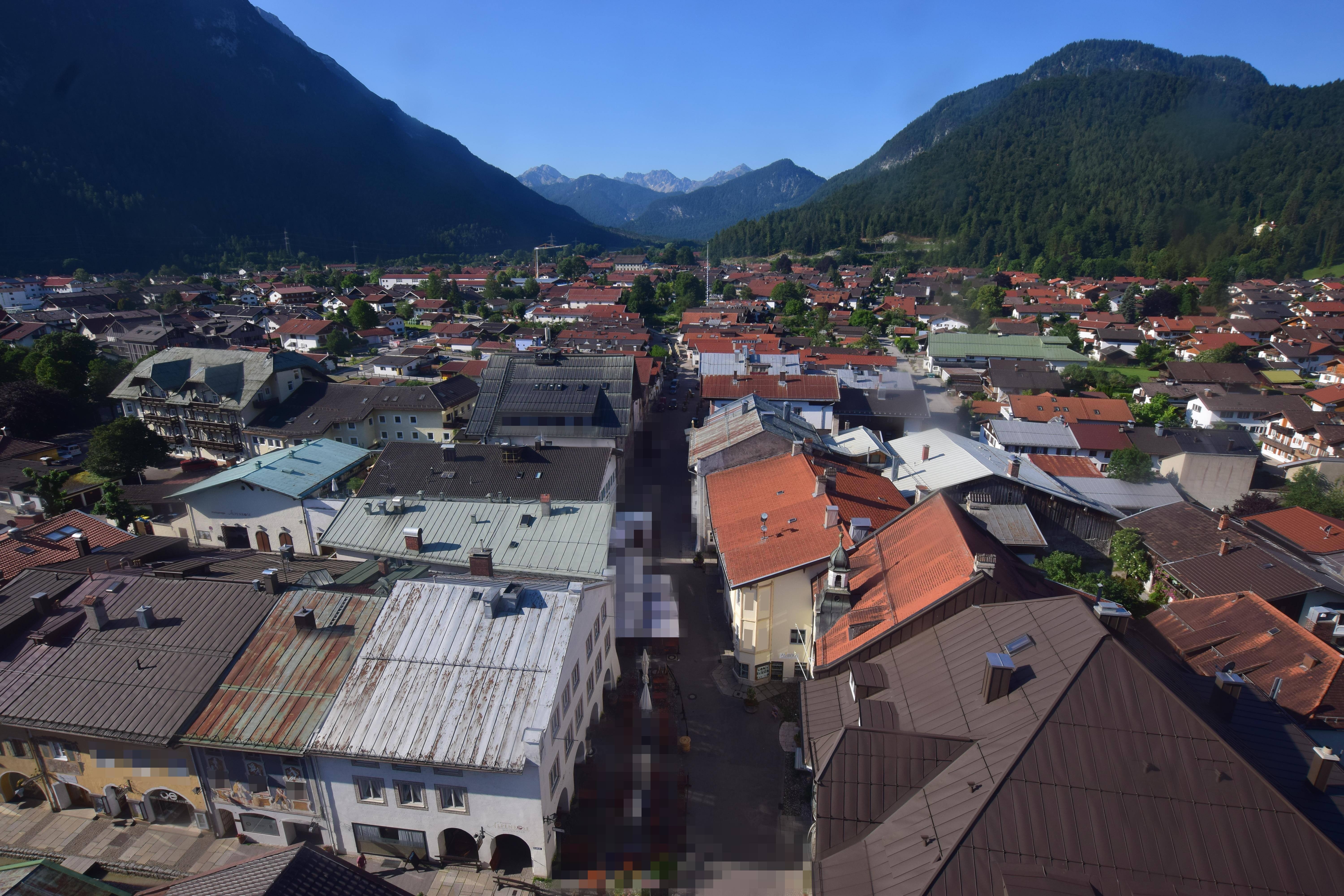 Archiv Foto Webcam Karwendel Mittenwald - Kirche
