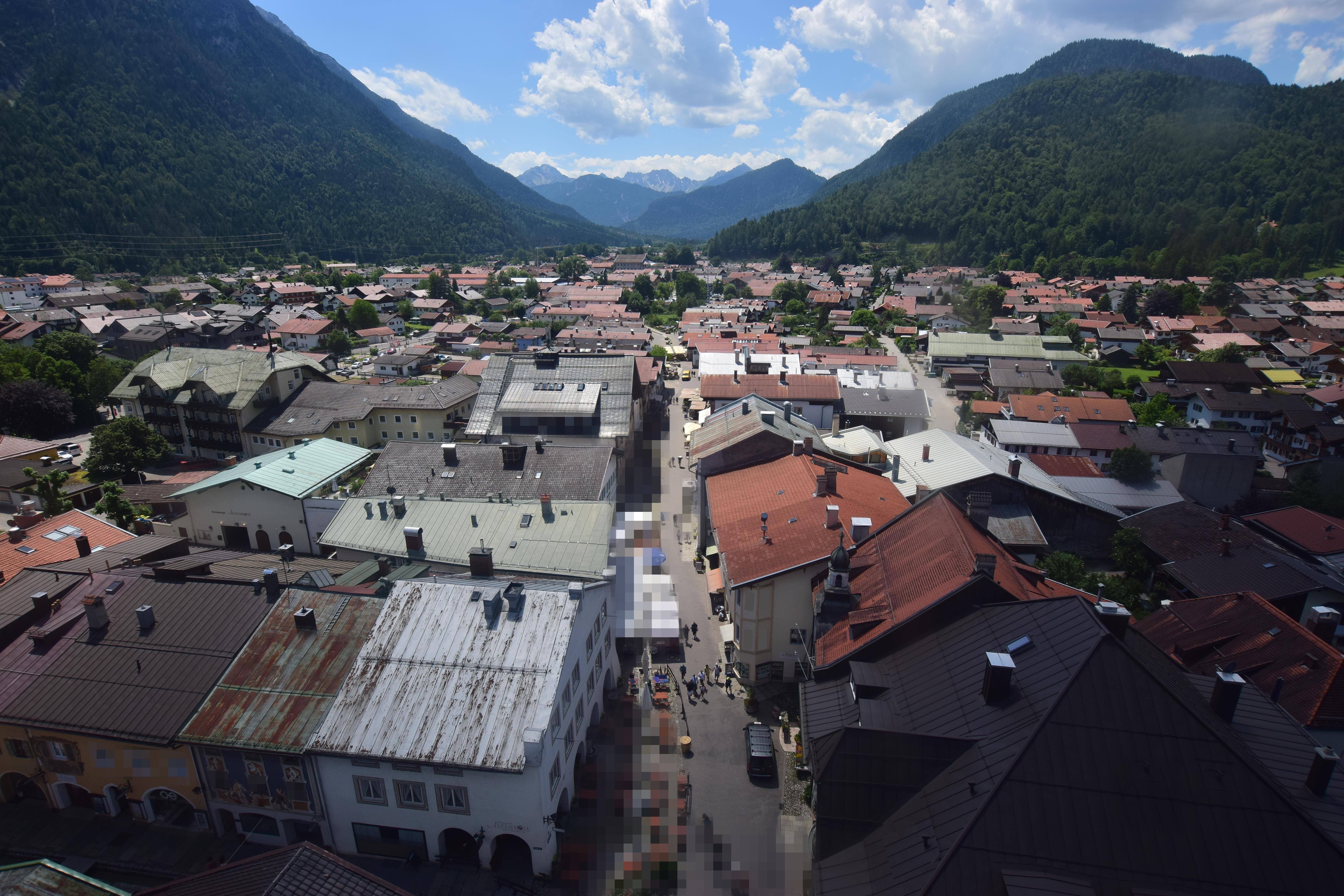 Archiv Foto Webcam Karwendel Mittenwald - Kirche
